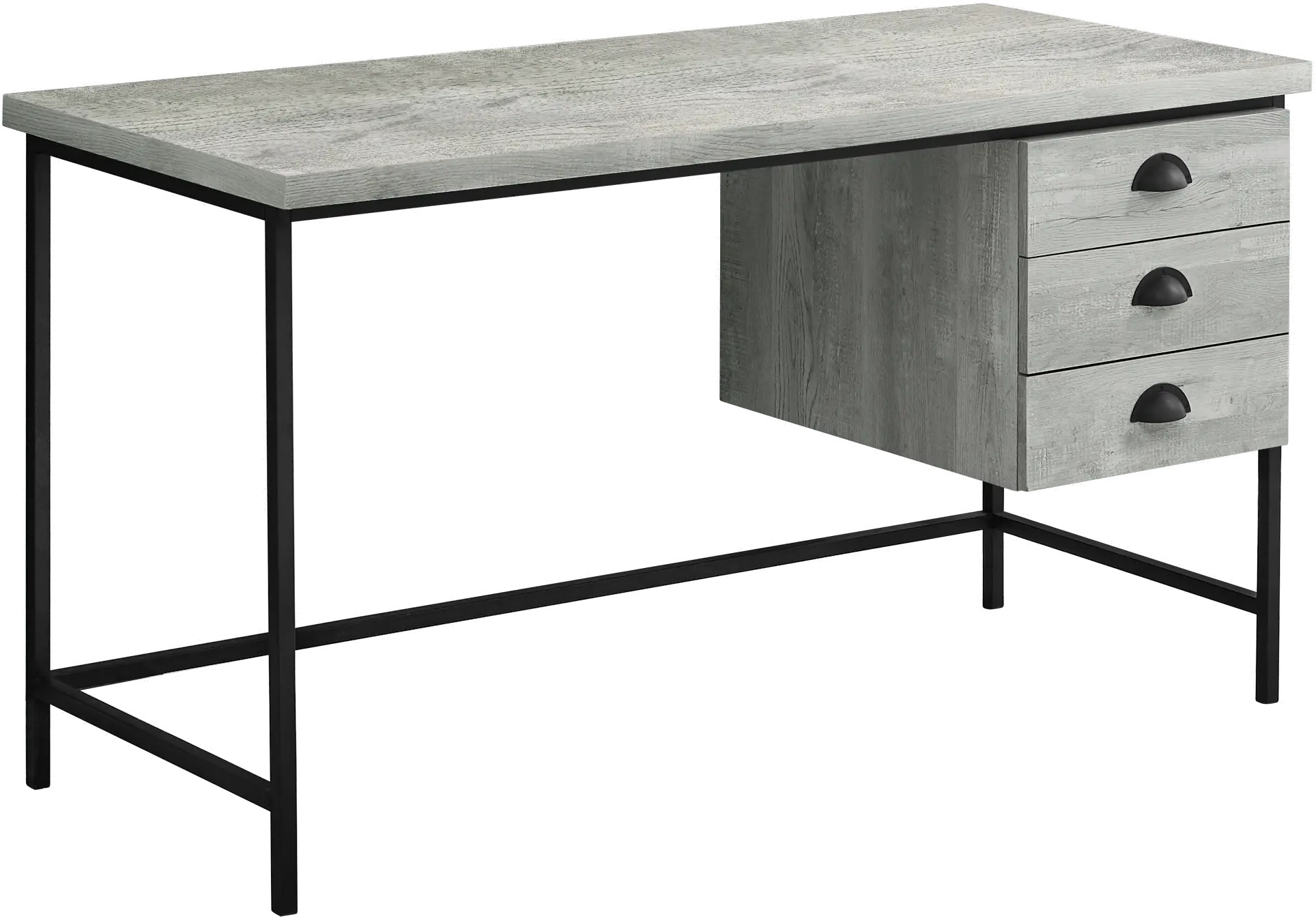 Gray and Black Metal Computer Desk | RC Willey