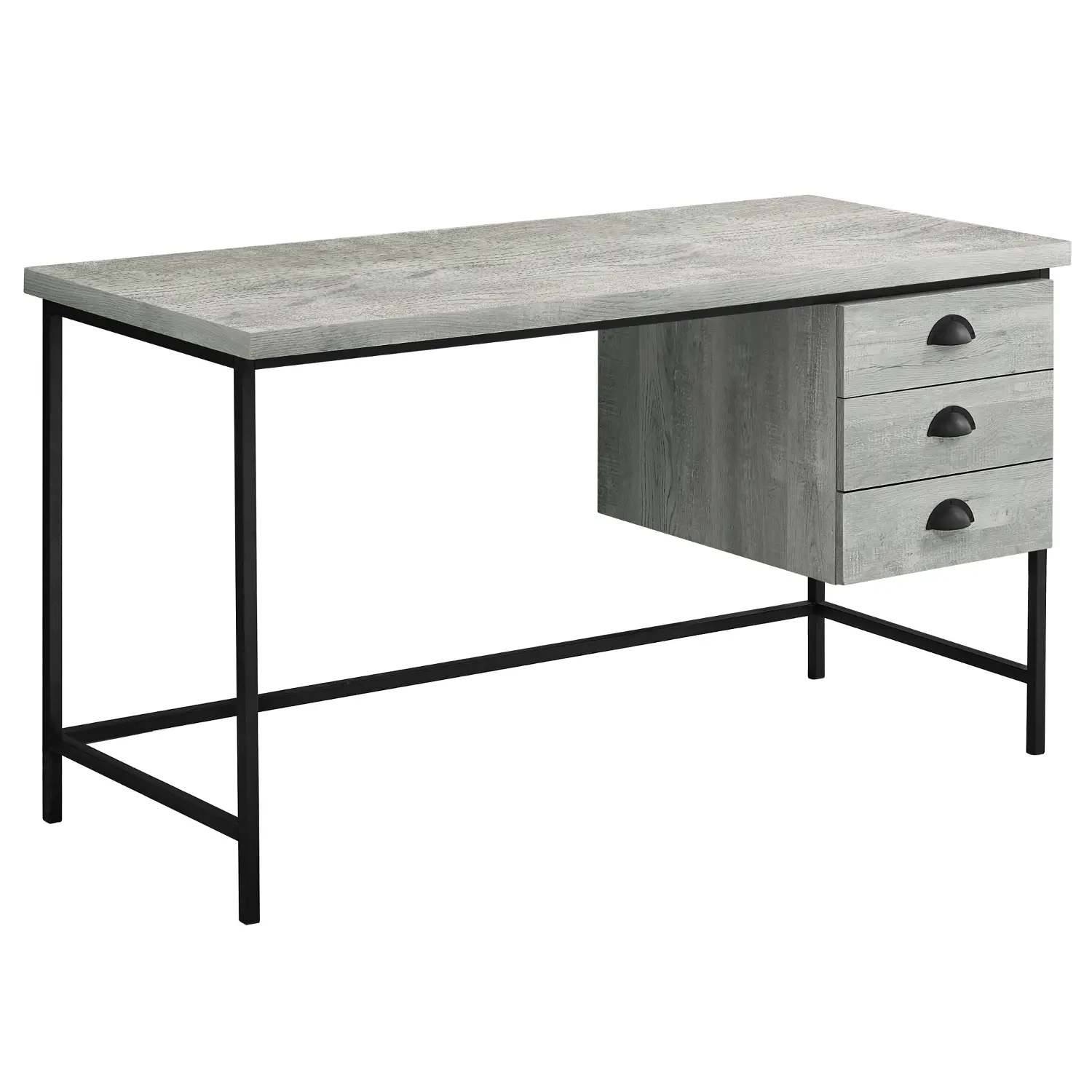 Gray and Black Metal Computer Desk | RC Willey