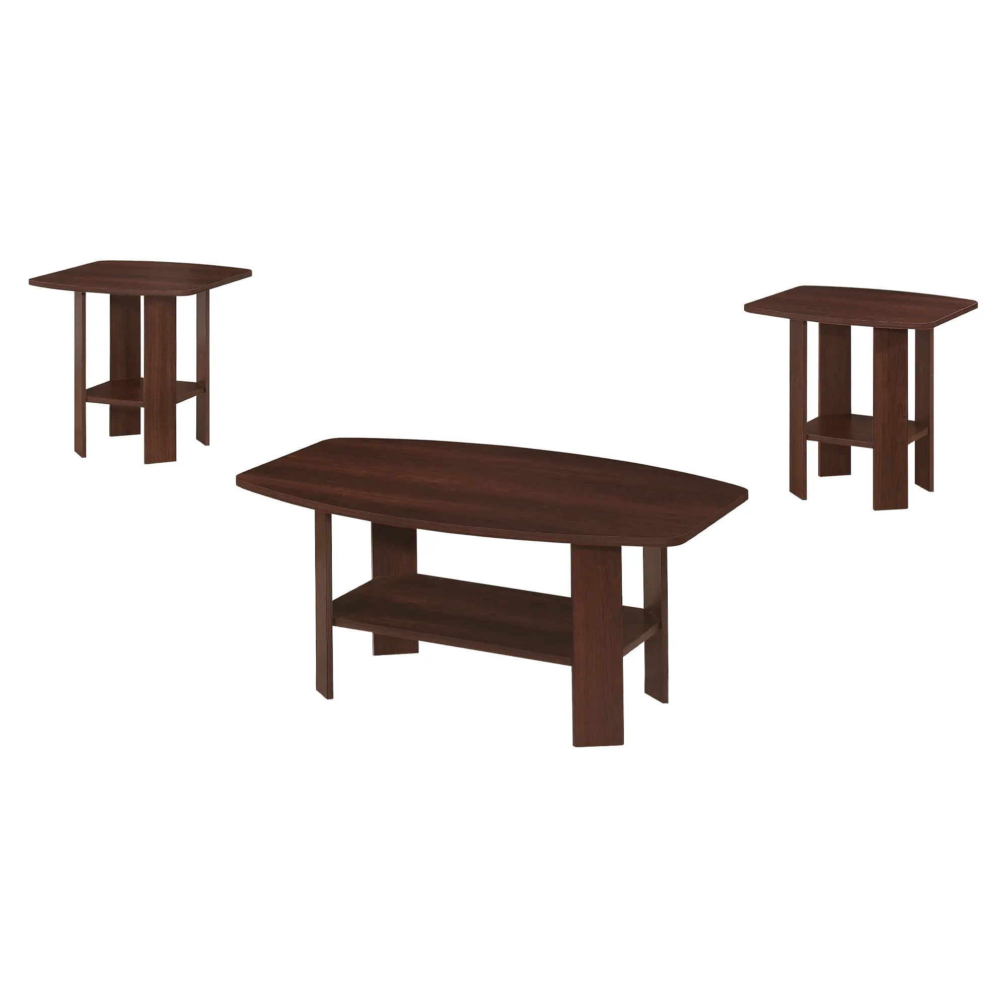 Traditional Cherry 3 Piece Occasional Table Set-1
