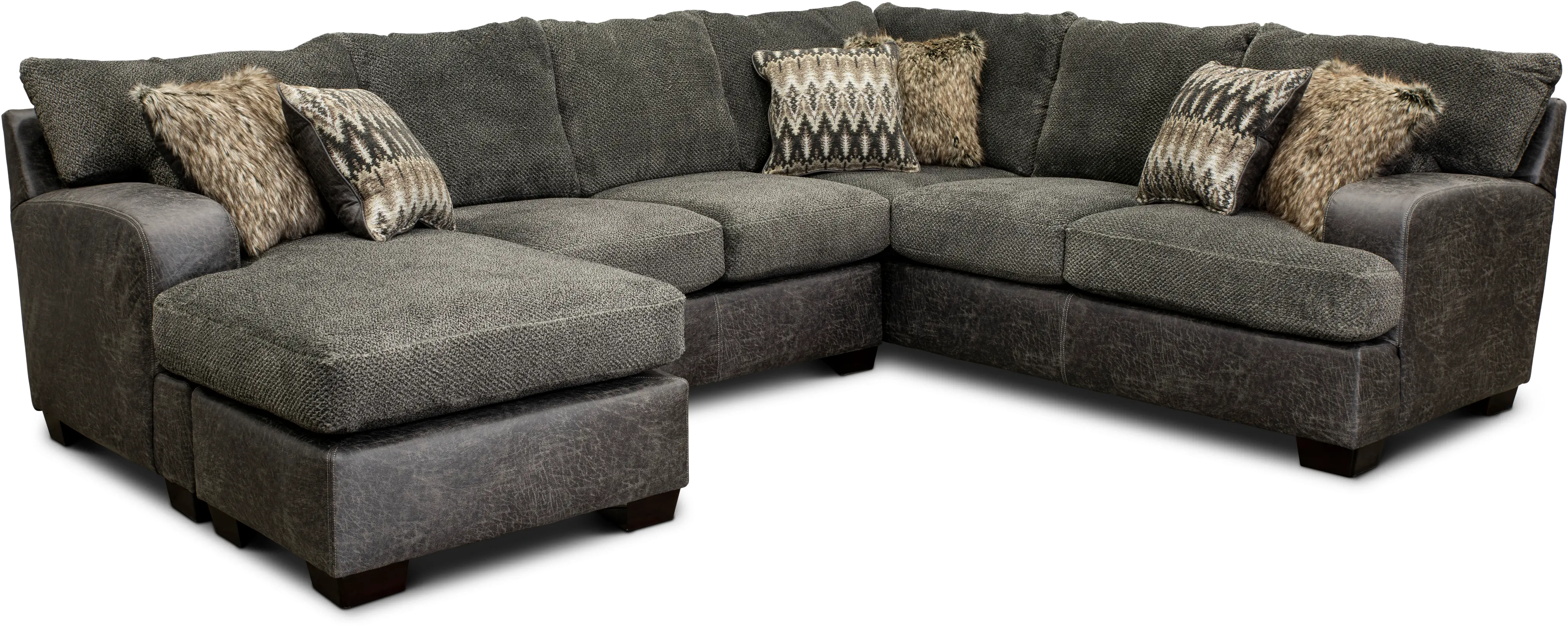 Matrix Smoke Gray 2 Piece Sectional-1
