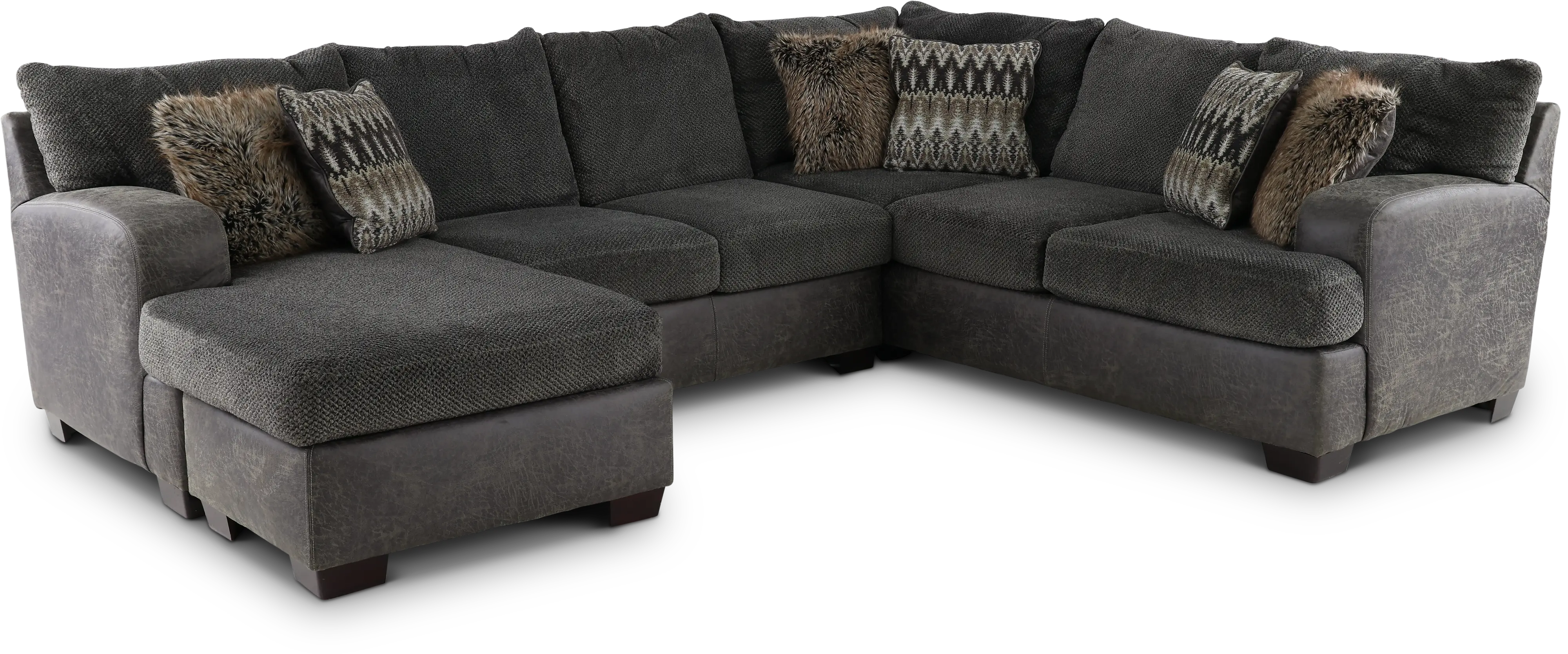 Matrix Smoke Gray 2 Piece Sectional-4