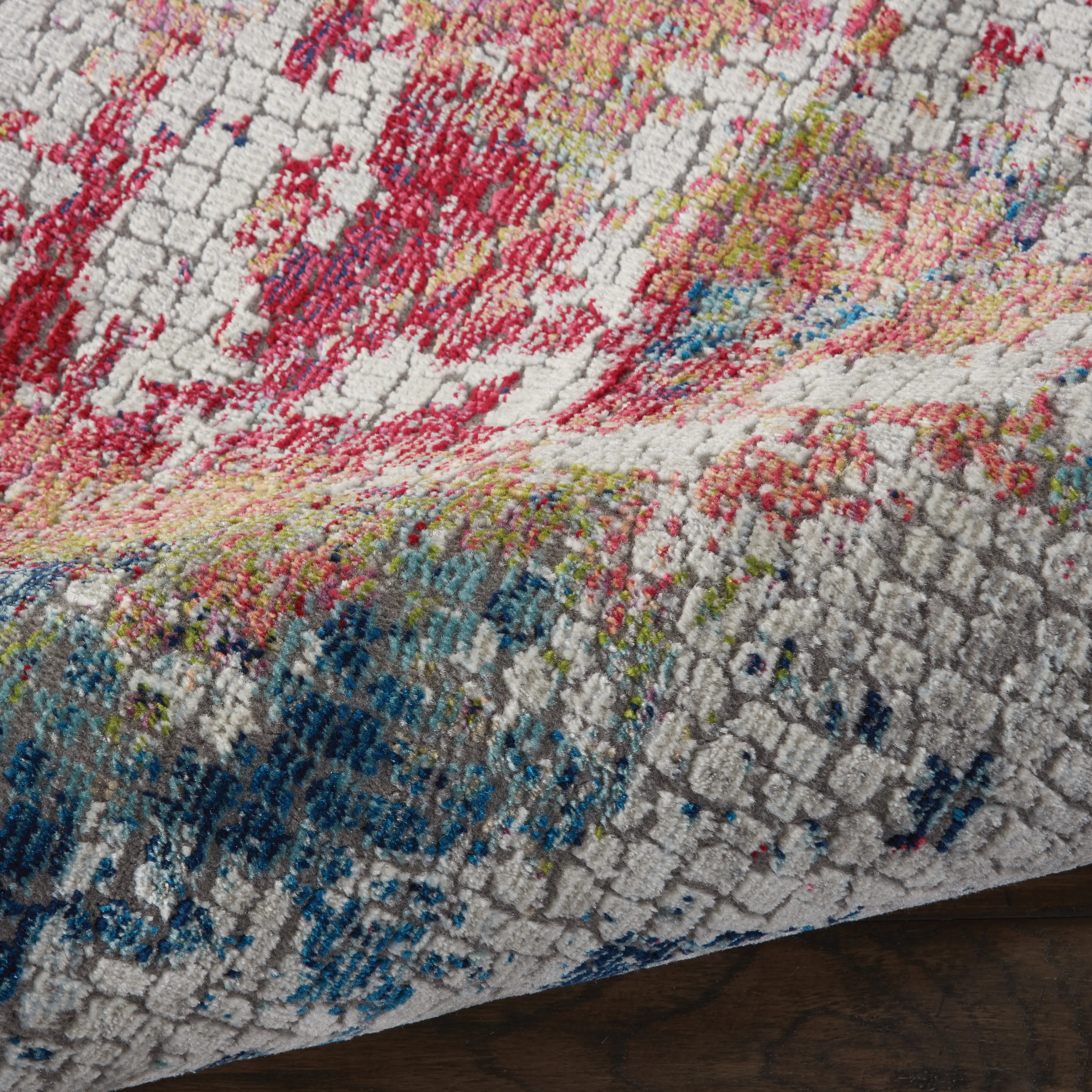 ANR10/5X8/MULTI Ankara Global 5 x 8 Artistic Navy, Red, and Gray Area Rug-5