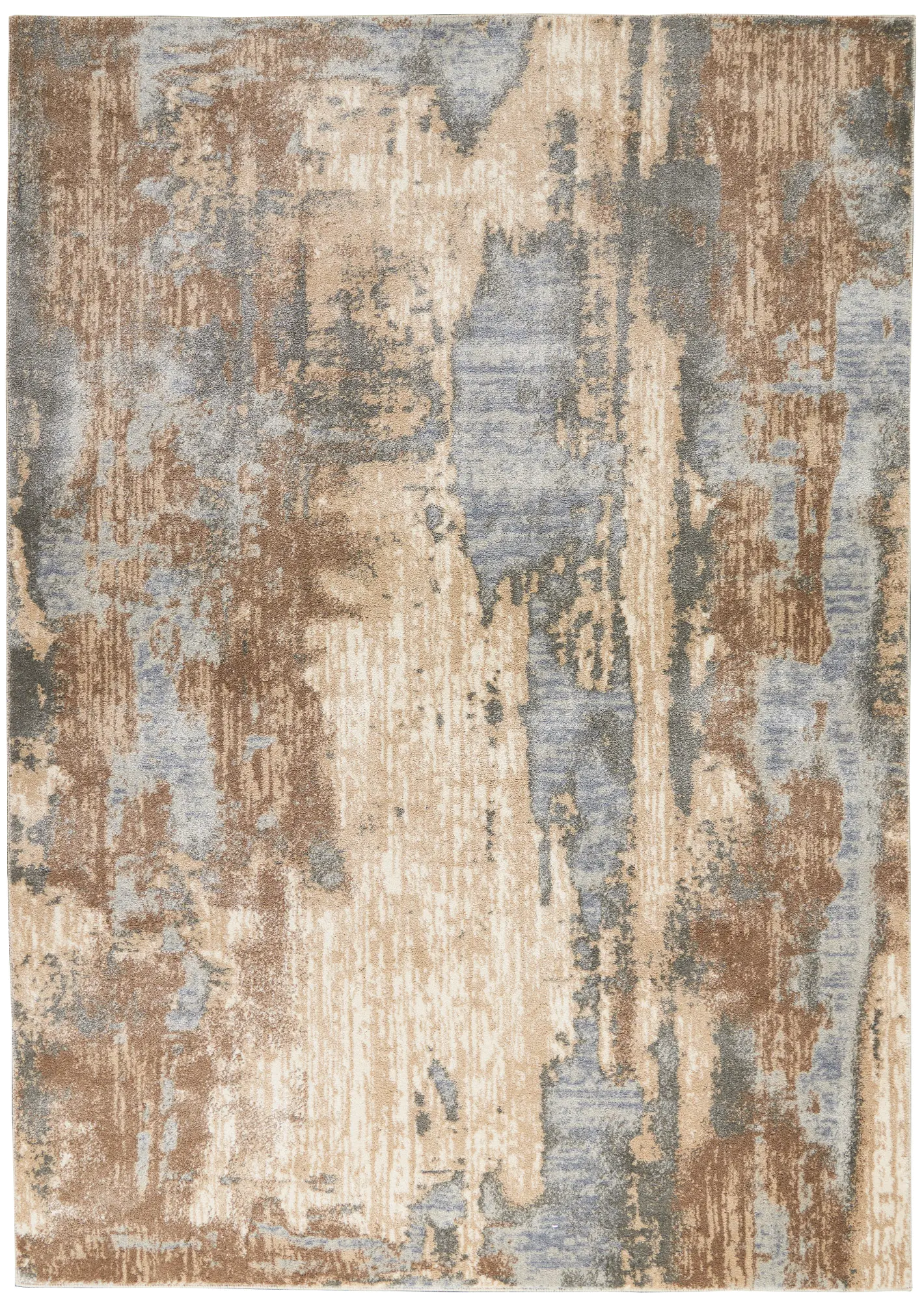 Moroccan Celebration 8 x 10 Gray and Beige Area Rug-1