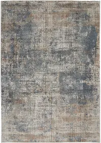 QUA02/5X8/QUARRY Quarry 5 x 7 Blue and Beige Area Rug