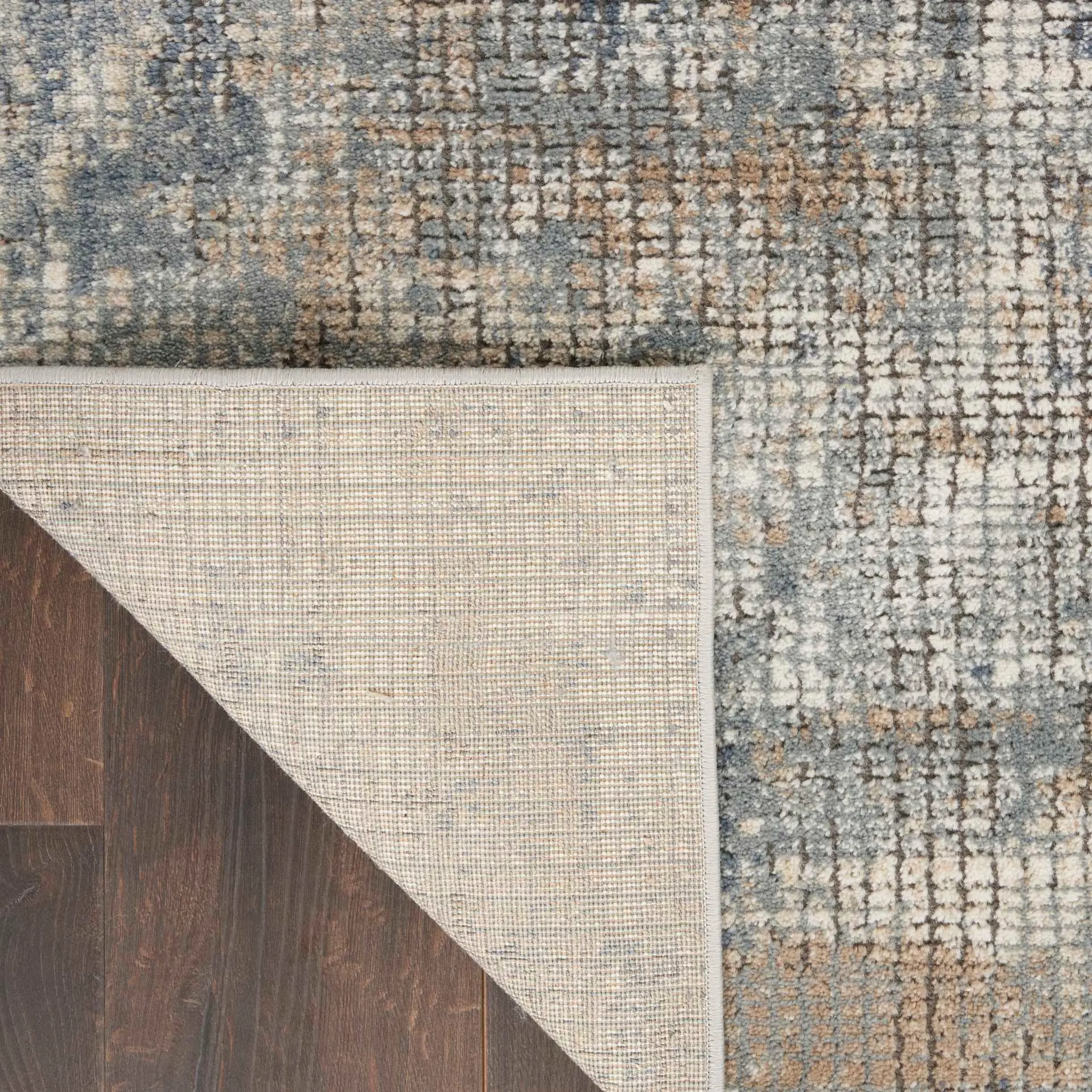 Quarry 5 x 7 Blue and Beige Area Rug-2