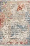 CLE-07/8X10/MULTI Claire 8 x 10 Gray, Blue, and Salmon Area Rug