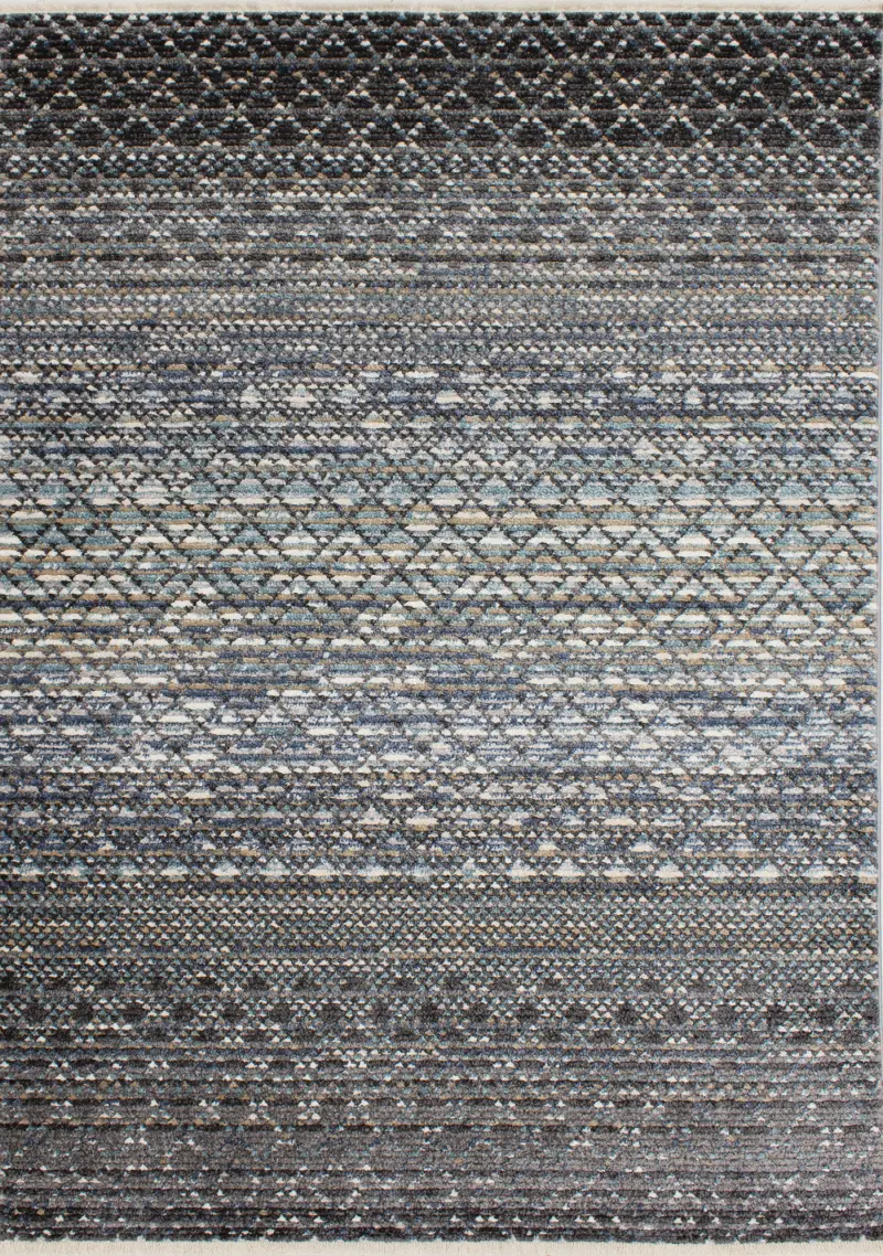 Calabar 5 x 8 Blue, Gray, and White Area Rug