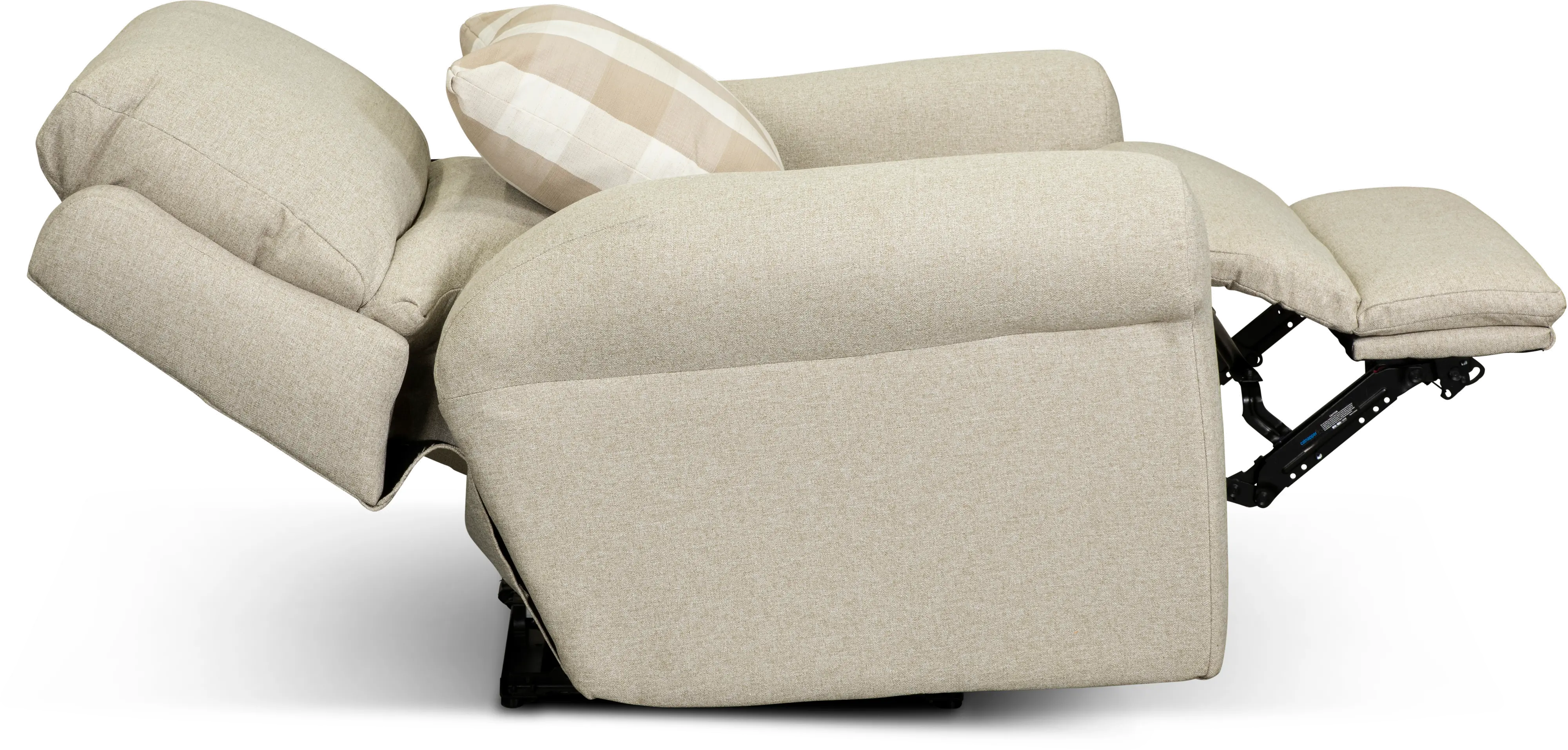 61210-7/1605-38 Westport Beige Lay Flat Power Recliner-3