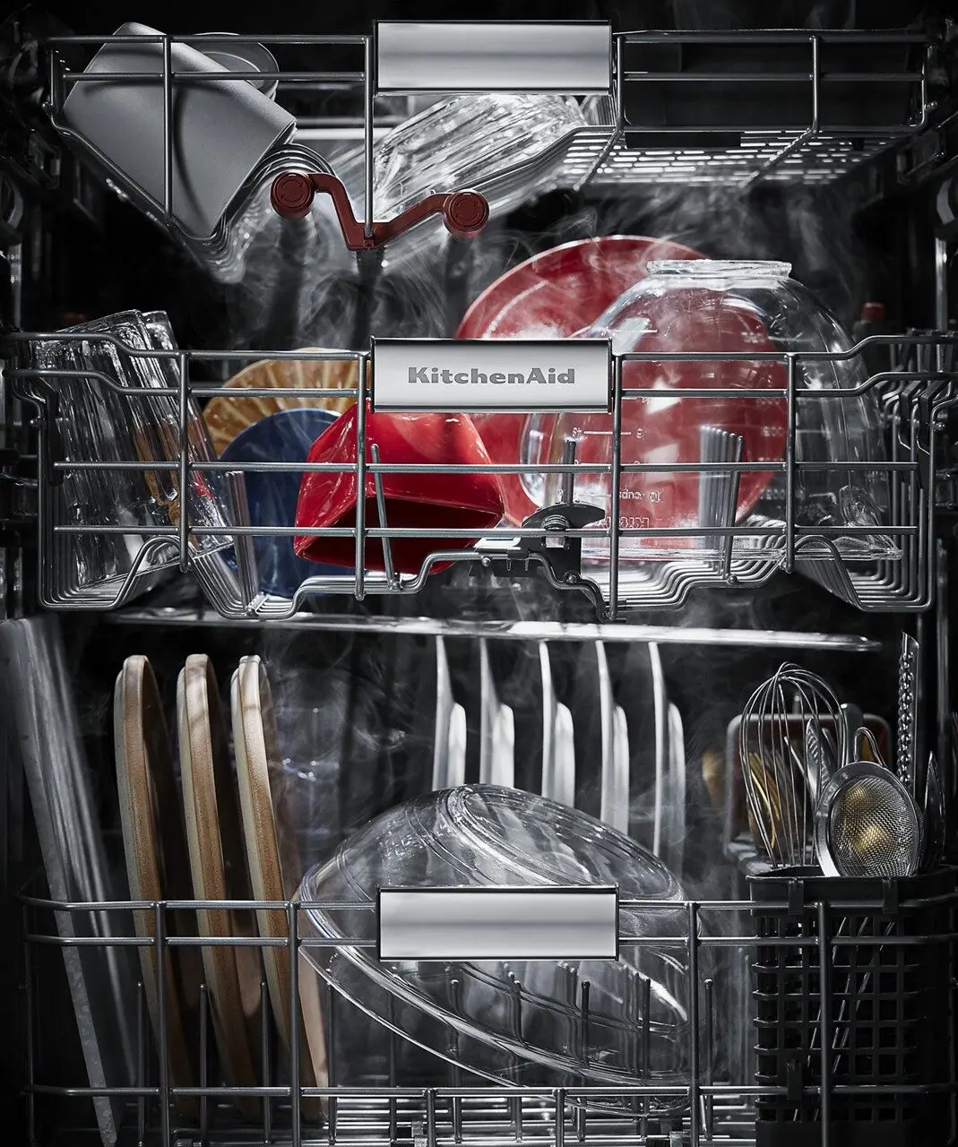KDTM604KBS KitchenAid Top Control Dishwasher - Black Stainless Steel-2