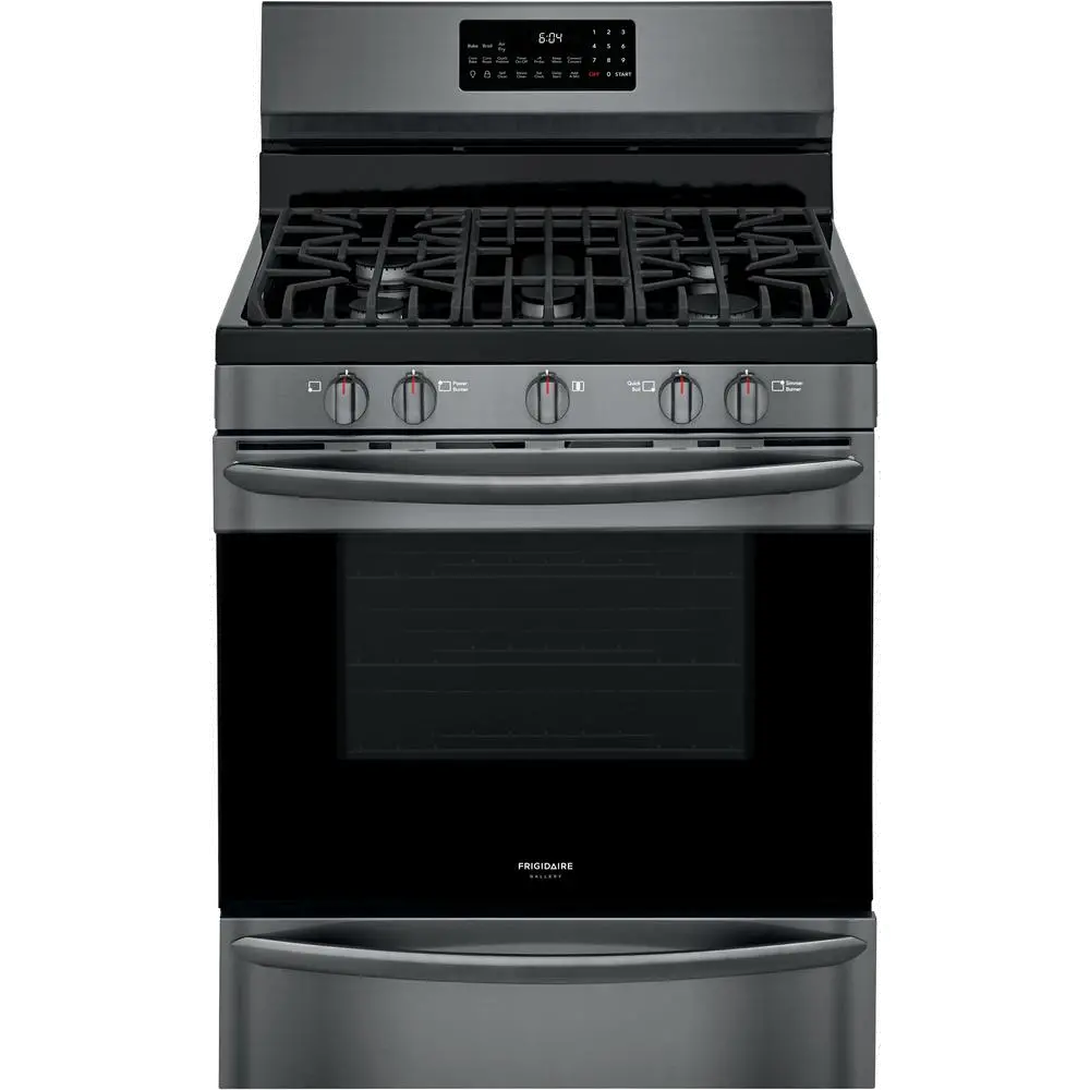 GCRG3060AD Frigidaire 5 cu ft Gas Range - Black Stainless Steel-2