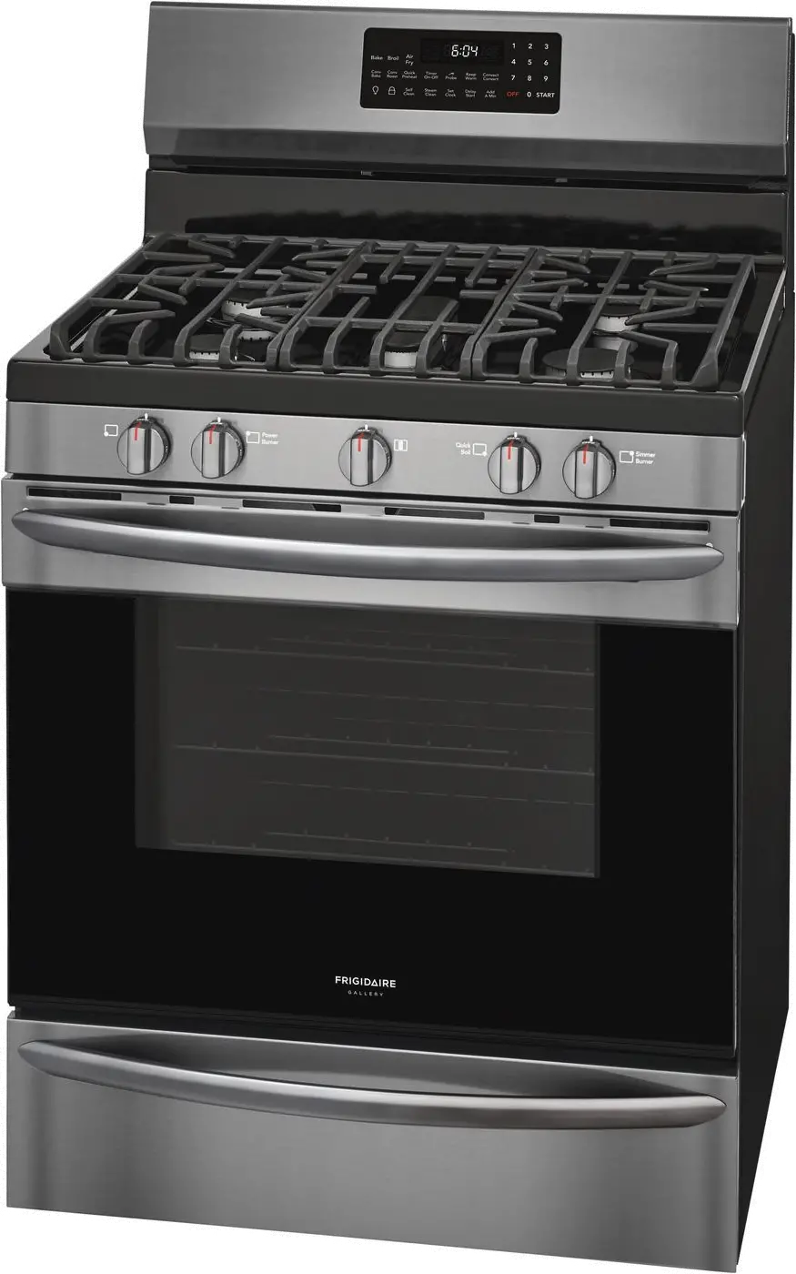 GCRG3060AD Frigidaire 5 cu ft Gas Range - Black Stainless Steel-1
