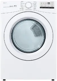DLG3401W LG Ultra-Large Capacity Gas Dyer - 7.4 cu. ft. White