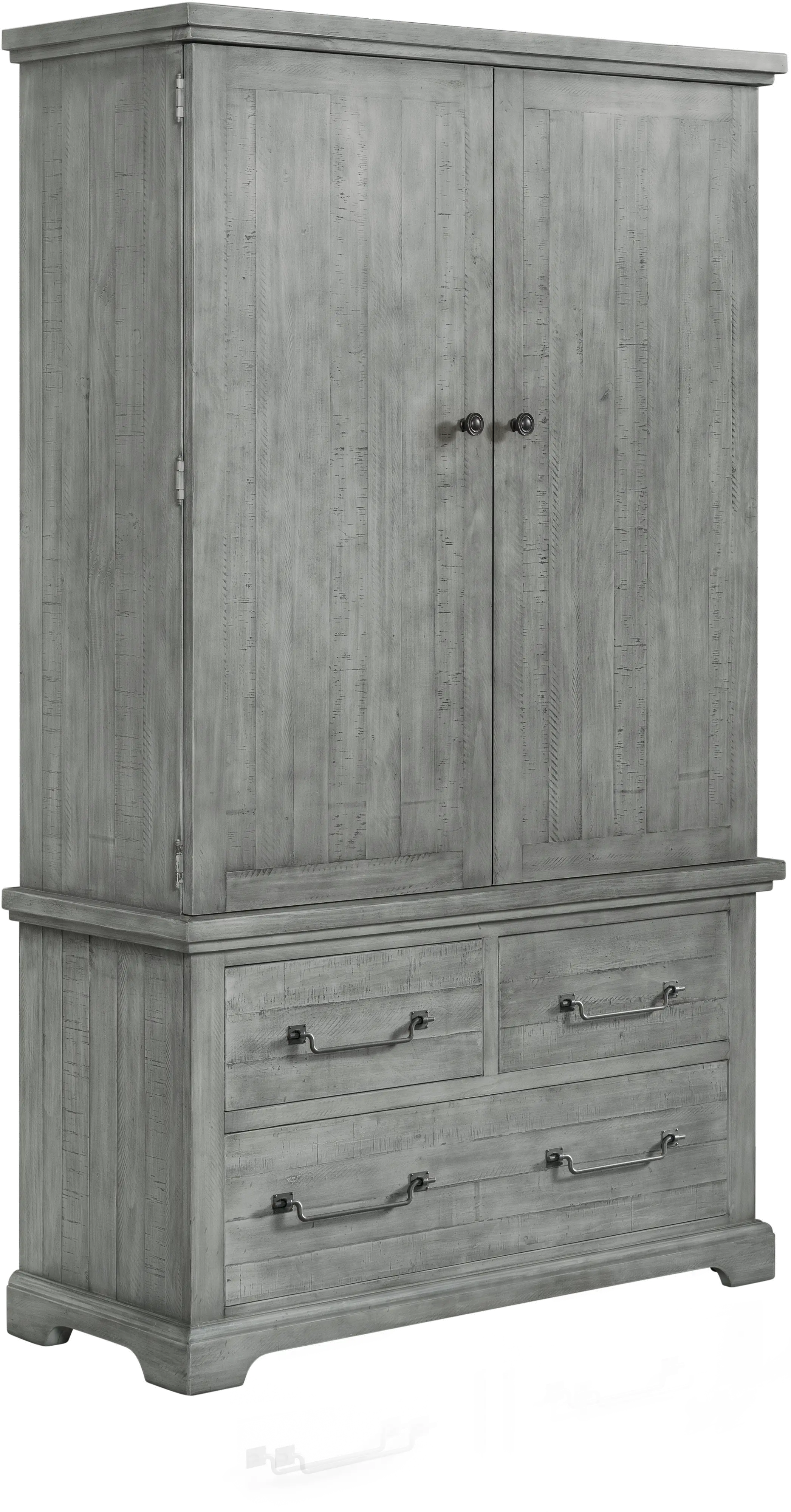 Beach House Gray Armoire-1