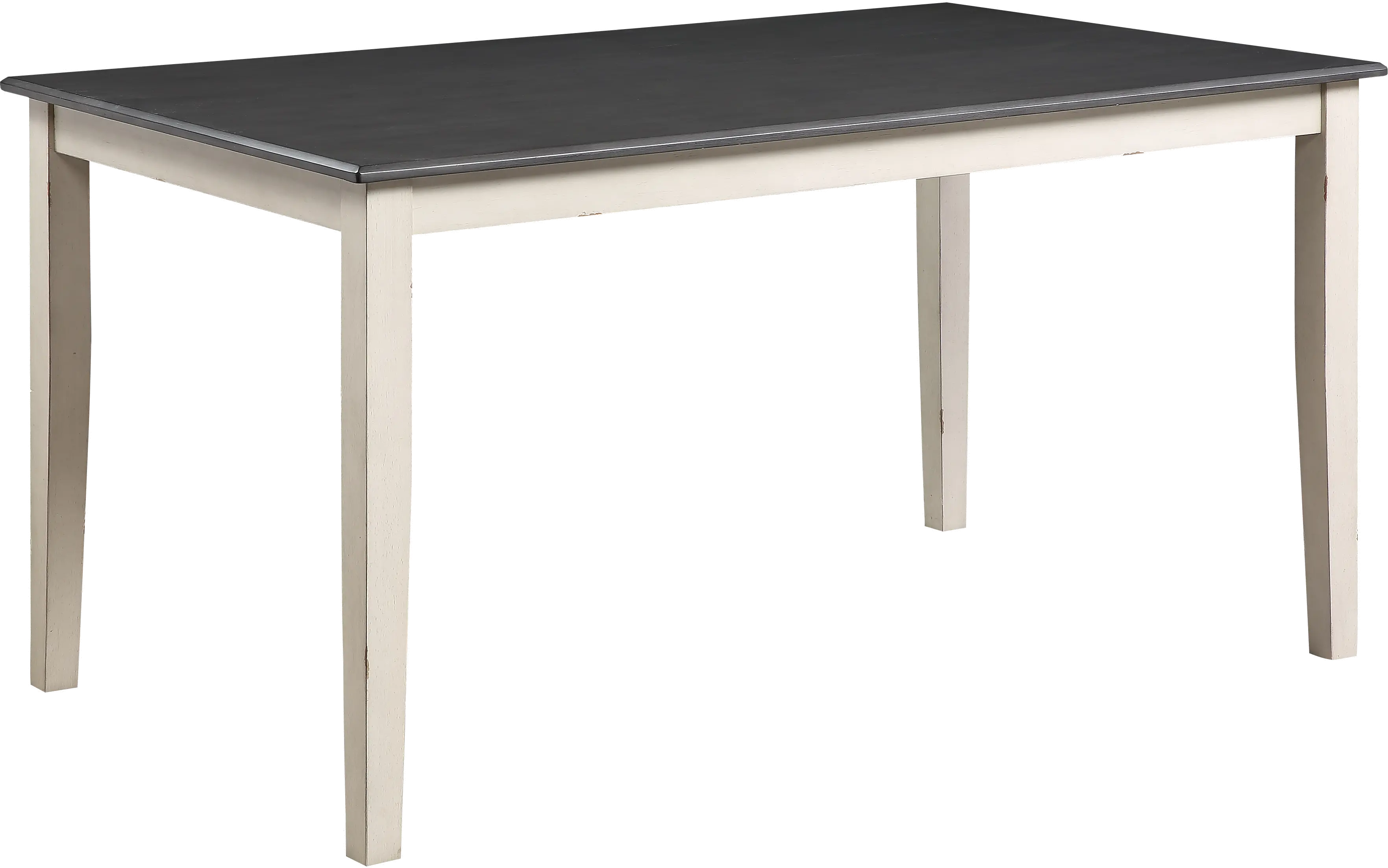 Farmhouse White and Gray Dining Room Table - Remy-1