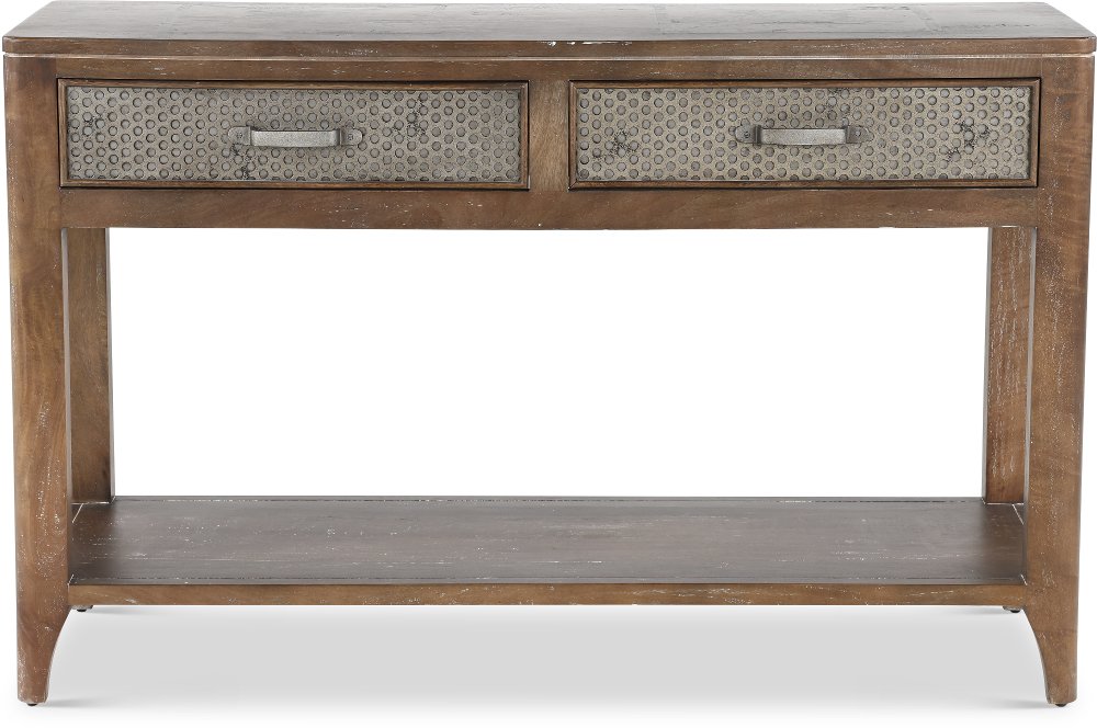Corvelle Industrial Timberwood Sofa Table