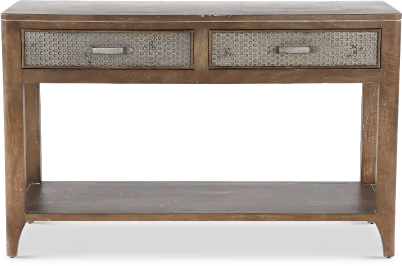 Corvelle Industrial Timberwood Sofa Table