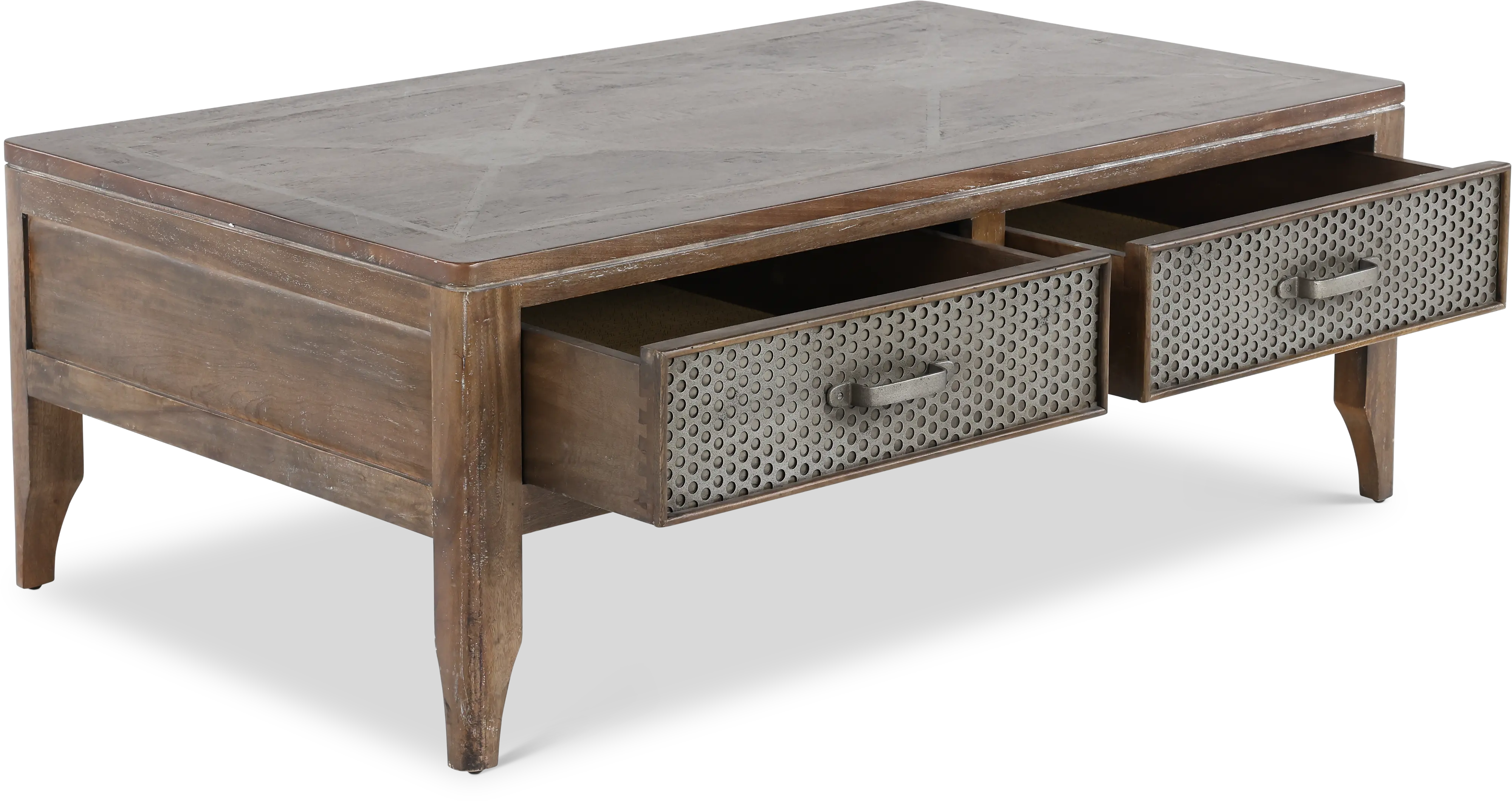 Corvelle Industrial Timberwood Coffee Table-5