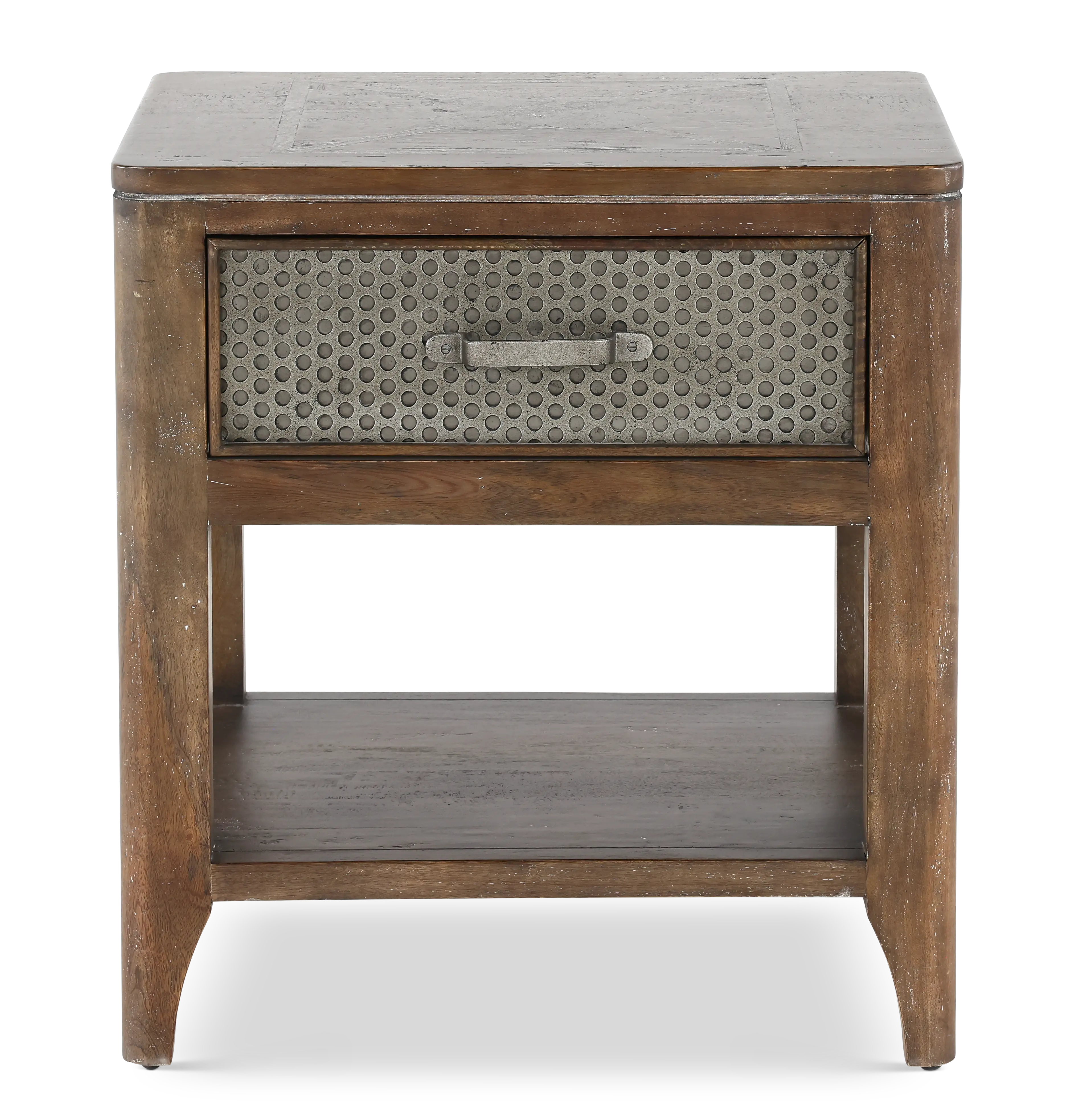 Corvelle Industrial Timberwood End Table-1