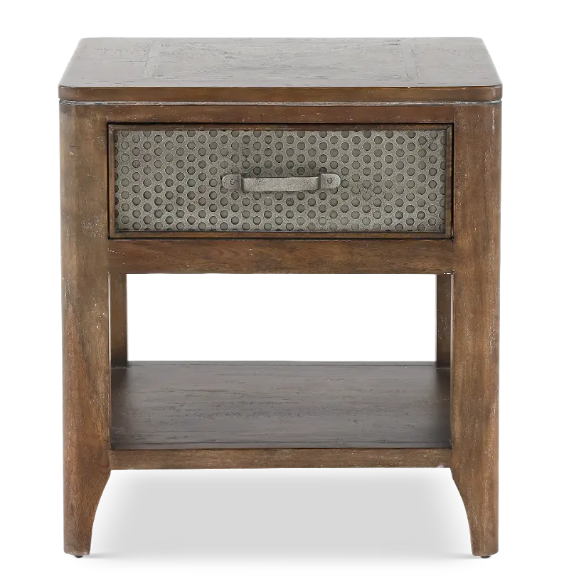 Corvelle Industrial Timberwood End Table