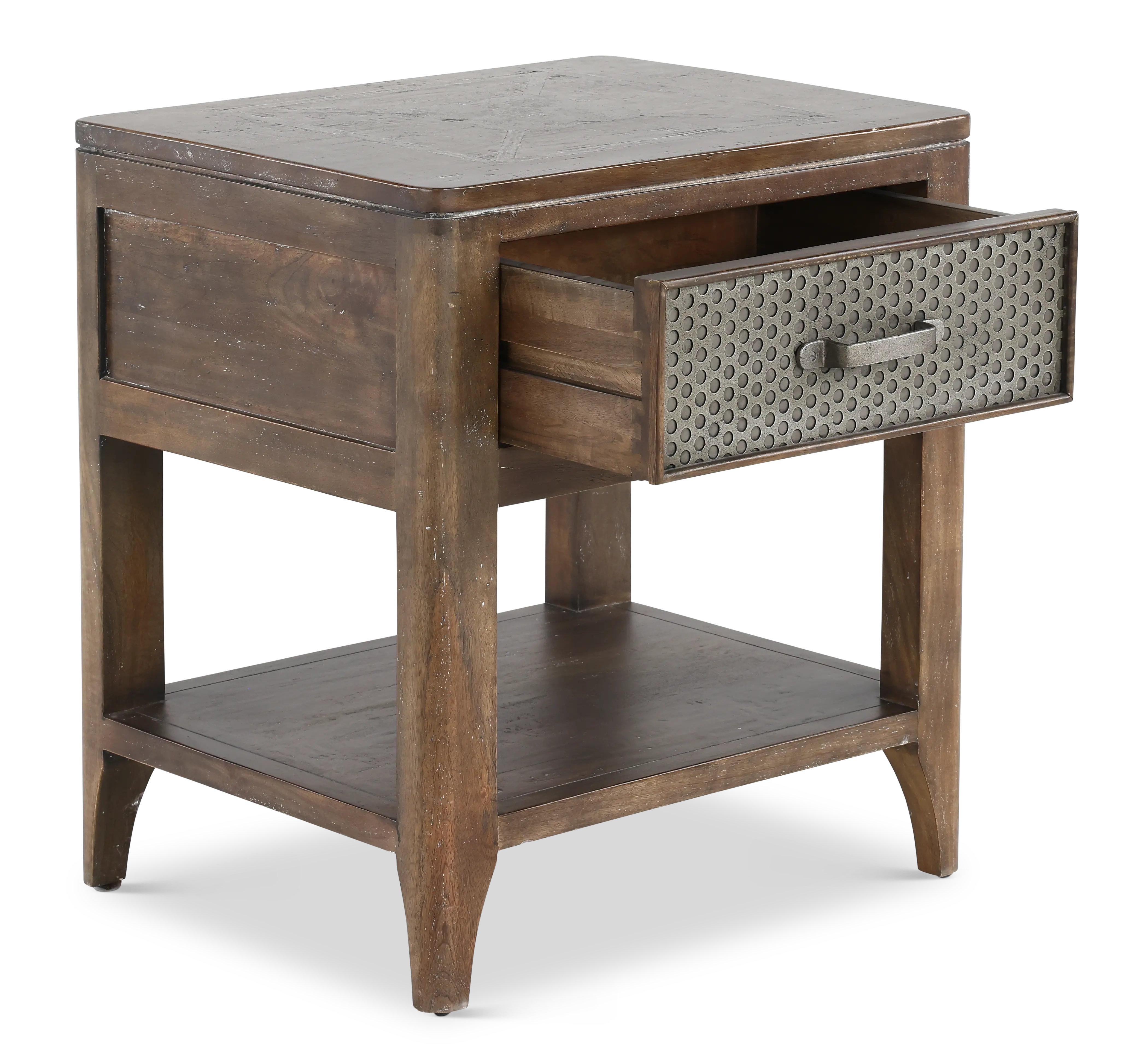 Corvelle Industrial Timberwood End Table-4