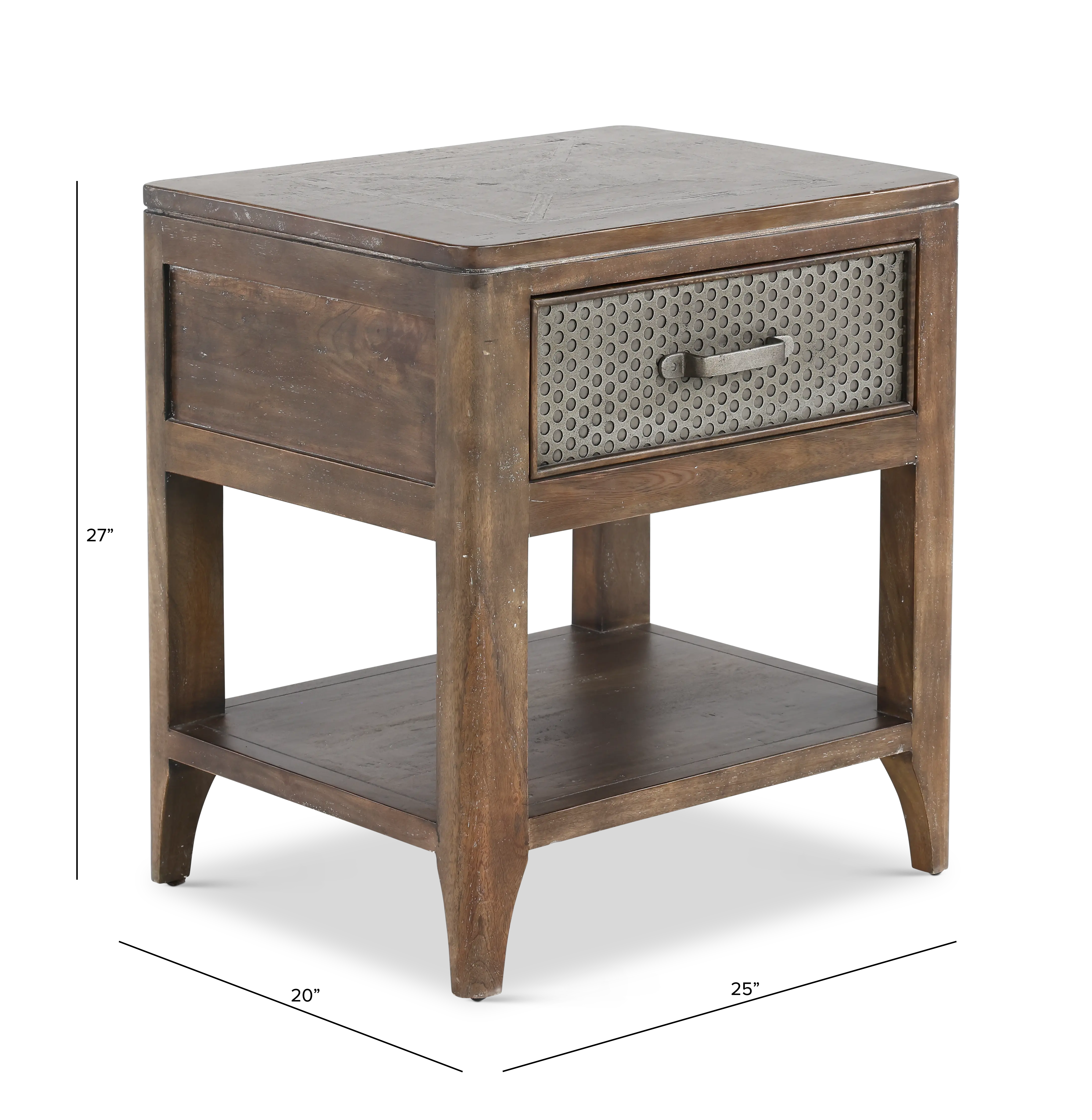 Corvelle Industrial Timberwood End Table-3