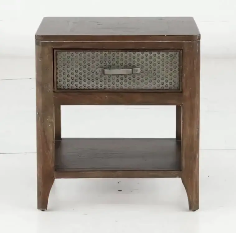 Corvelle Industrial Timberwood End Table-9