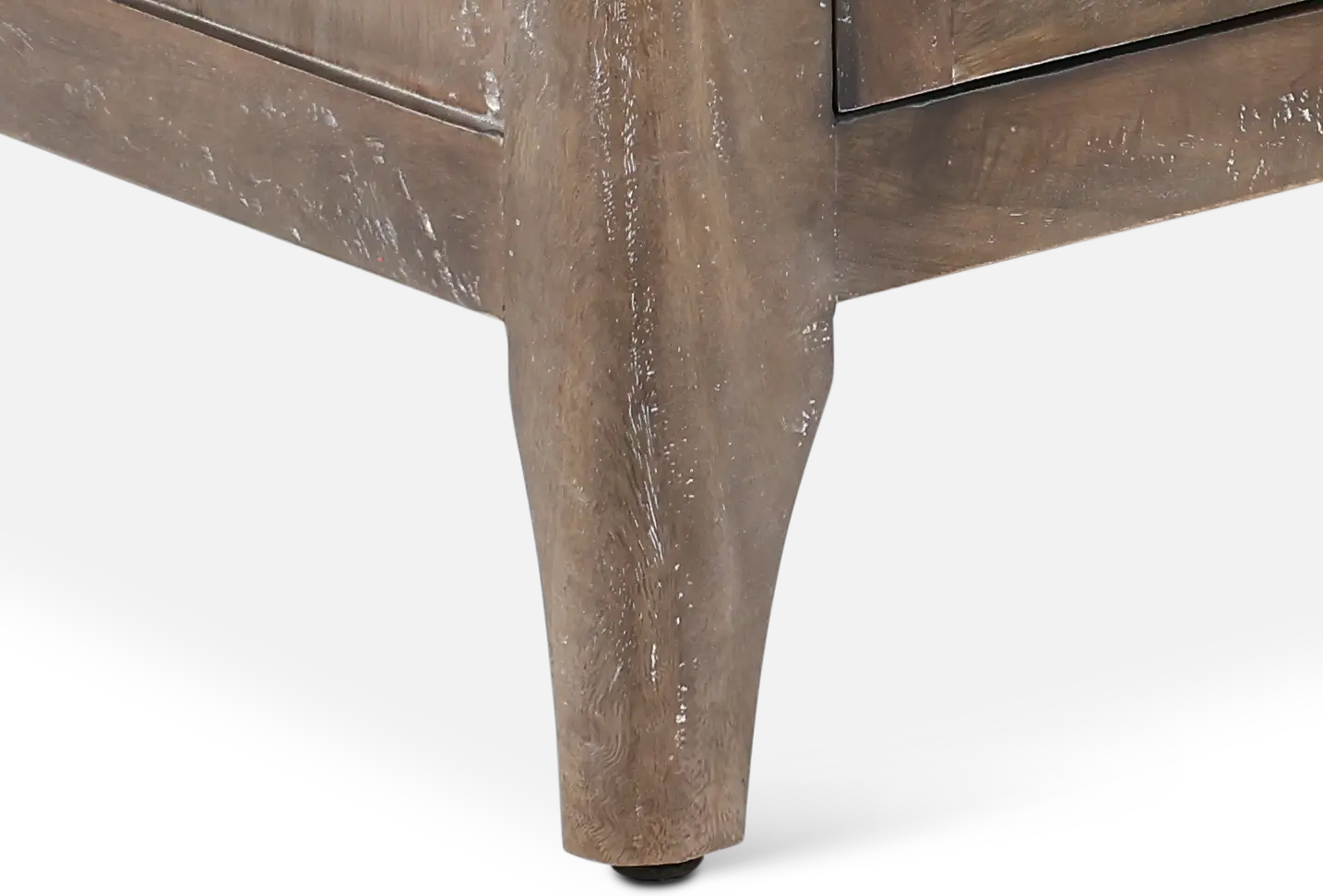 Timberwood Console with Two Perforated Metal Doors - Graves-7