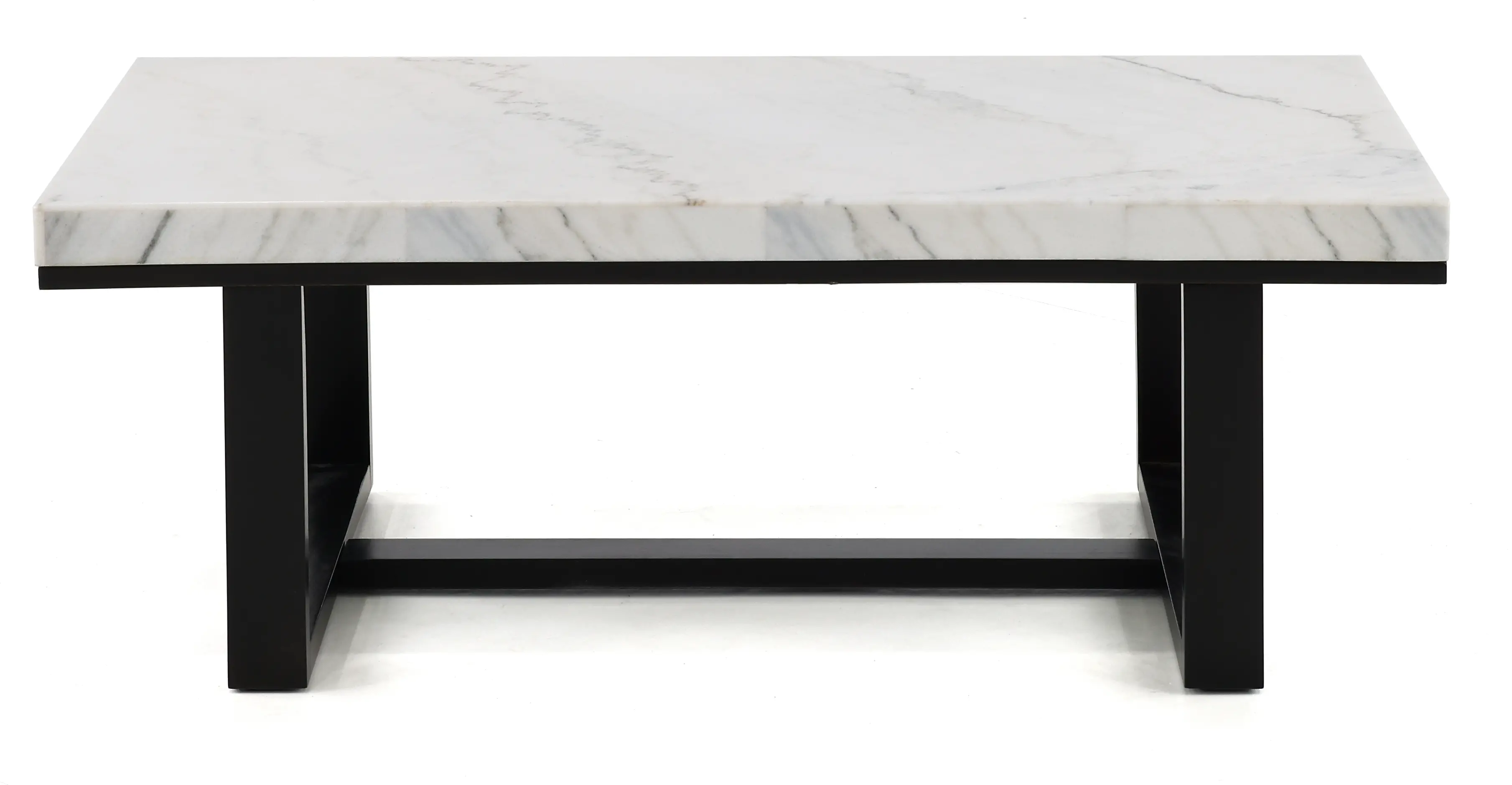 Lucca Black and White Marble Coffee Table-1