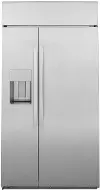 PSB48YSNSS GE Profile 28.7 cu ft Built in Side by Side Refrigerator - 48 W Stainless Steel
