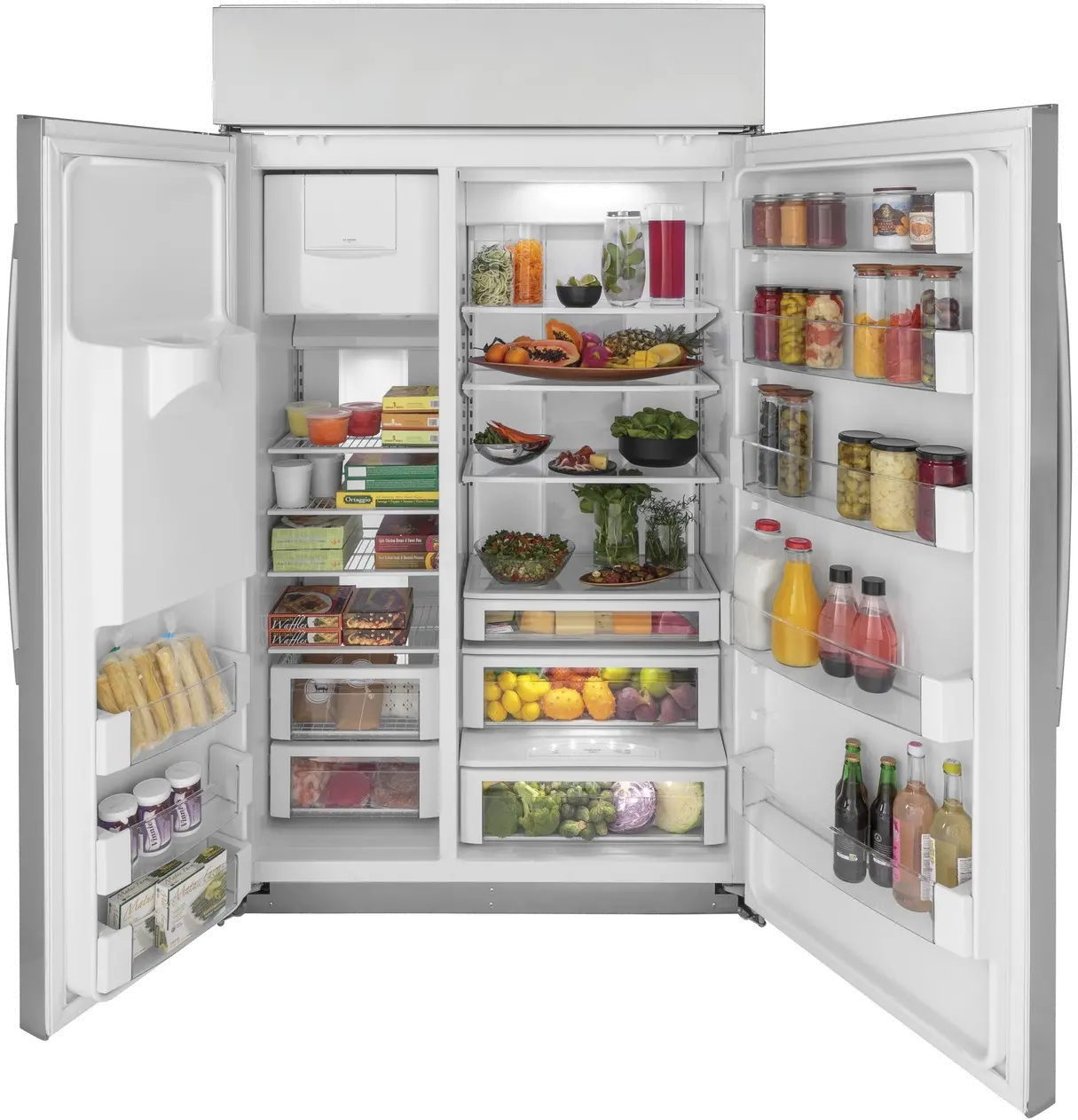 PSB48YSNSS GE Profile 28.7 cu ft Built in Side by Side Refrigerator - 48 W Stainless Steel-3