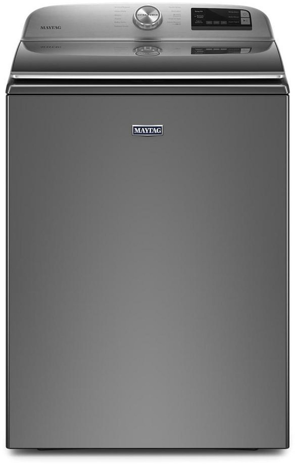 Maytag Smart Top Load Washer with Extra Power Button - 4.7 Cu. Ft. Metallic Slate