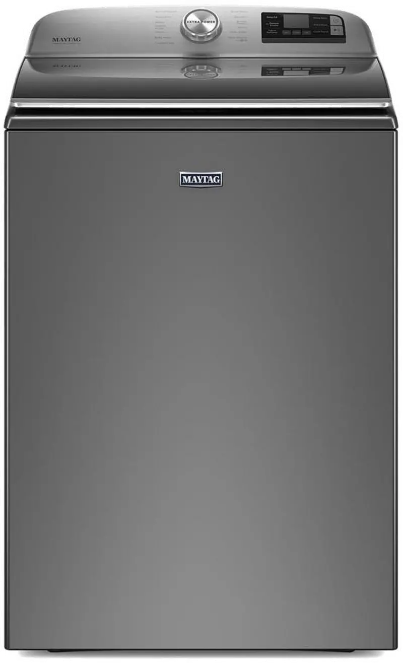 Maytag Smart Top Load Washer with Extra Power Button - 5.3 Cu. Ft. Metallic Slate