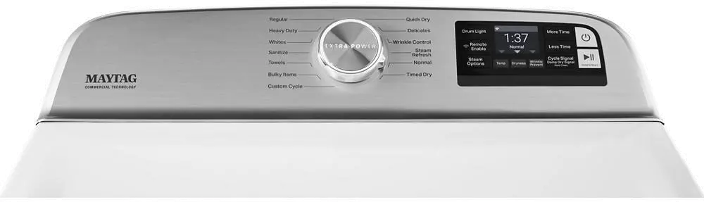 MGD7230HW Maytag Smart Capable Gas Dryer with Extra Power Button - 7.4 Cu. Ft.-2