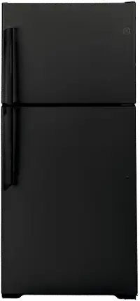 GTS22KGNRBB GE 21.9 cu ft Top Freezer Refrigerator - 33 W Black