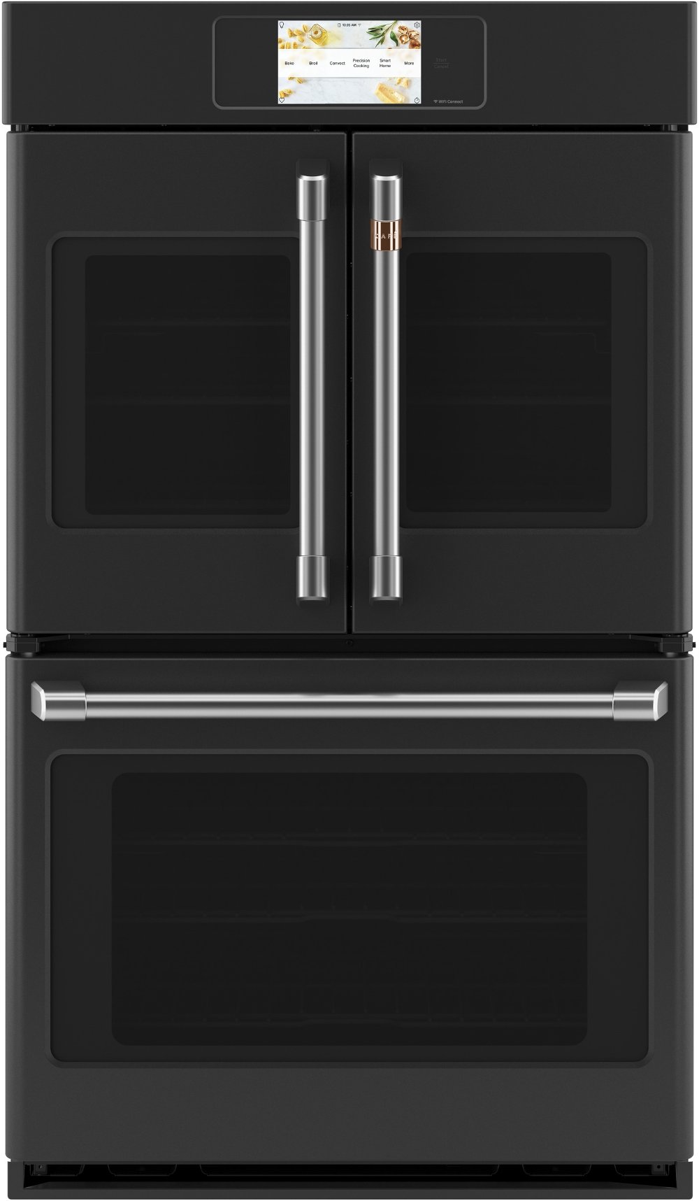 Cafe Professional 10 cu ft Double Wall Oven - Black 30 Inch