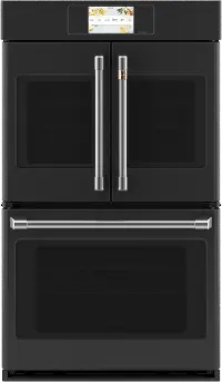 CTD90FP3ND1 Cafe Professional 10 cu ft Double Wall Oven - Black 30 Inch