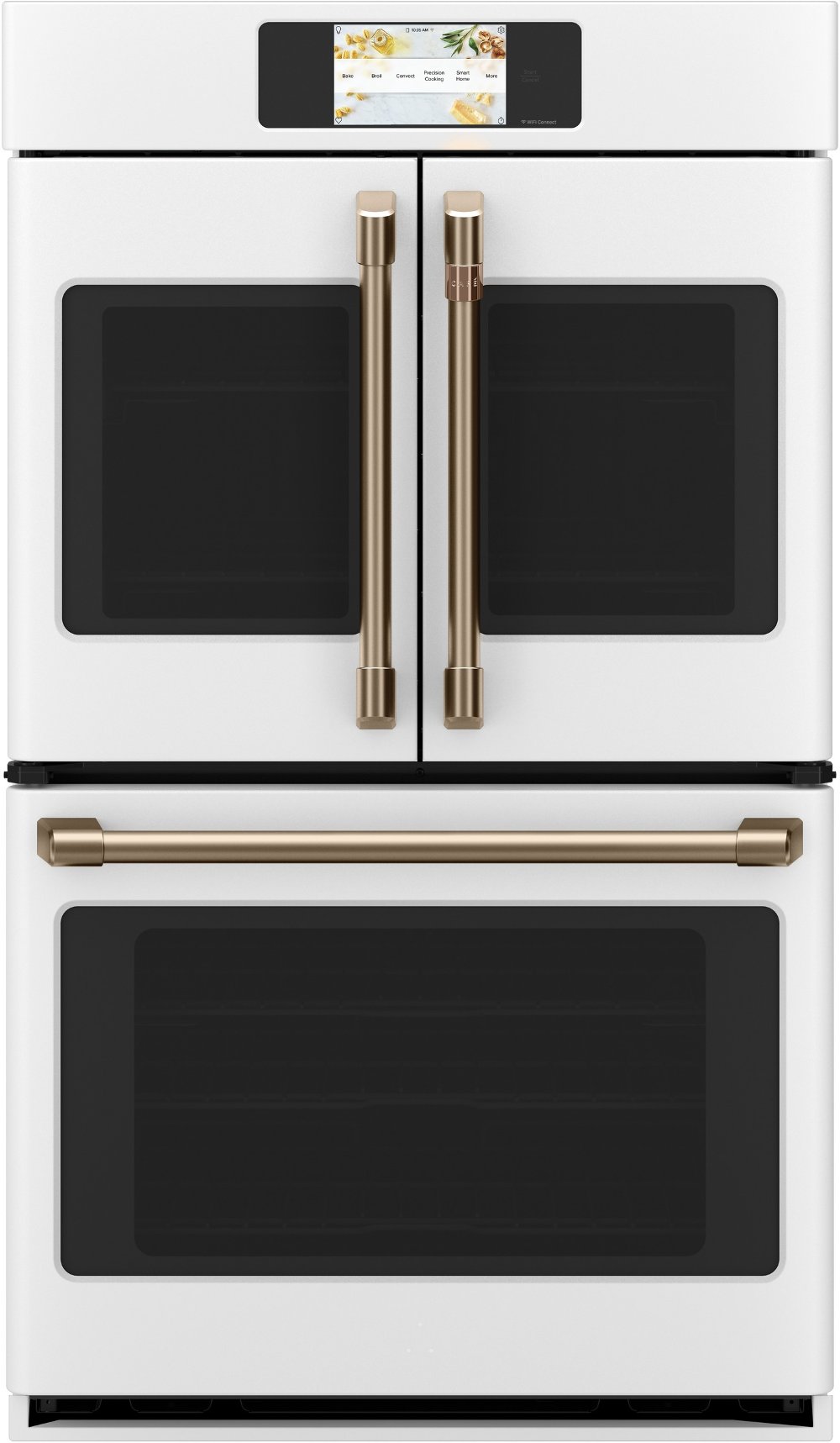 Cafe Professional 10 cu ft Double Wall Oven - White 30 Inch