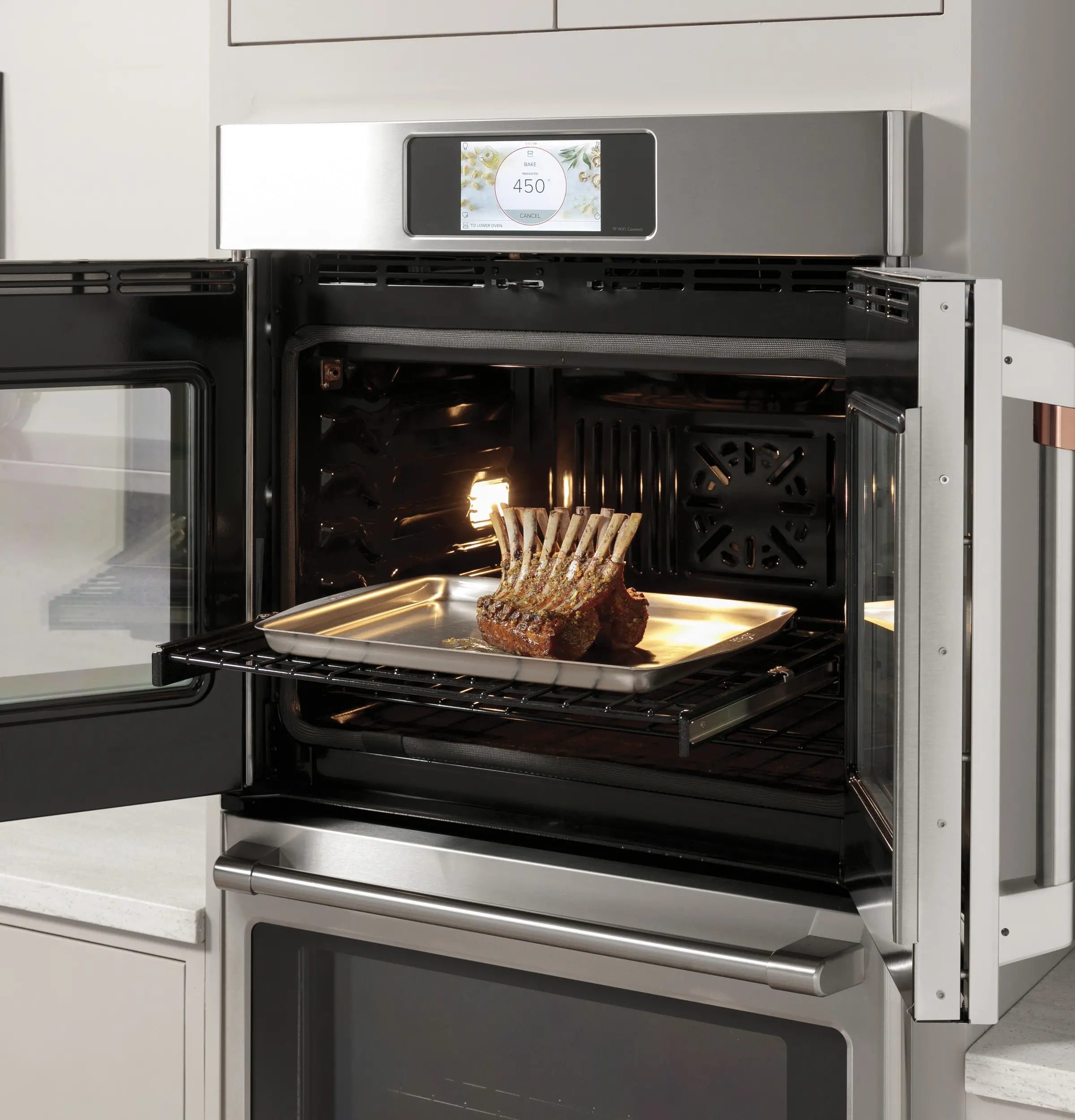 CTD90FP4NW2 Cafe Professional 10 cu ft Double Wall Oven - White 30 Inch-5