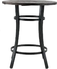 Barrel Dark Brown 42 Inch Pub Table