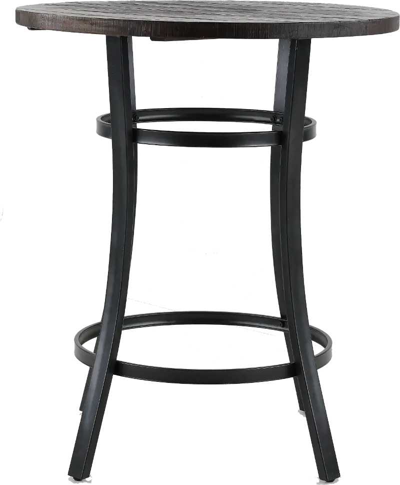 Barrel Dark Brown 42 Inch Pub Table