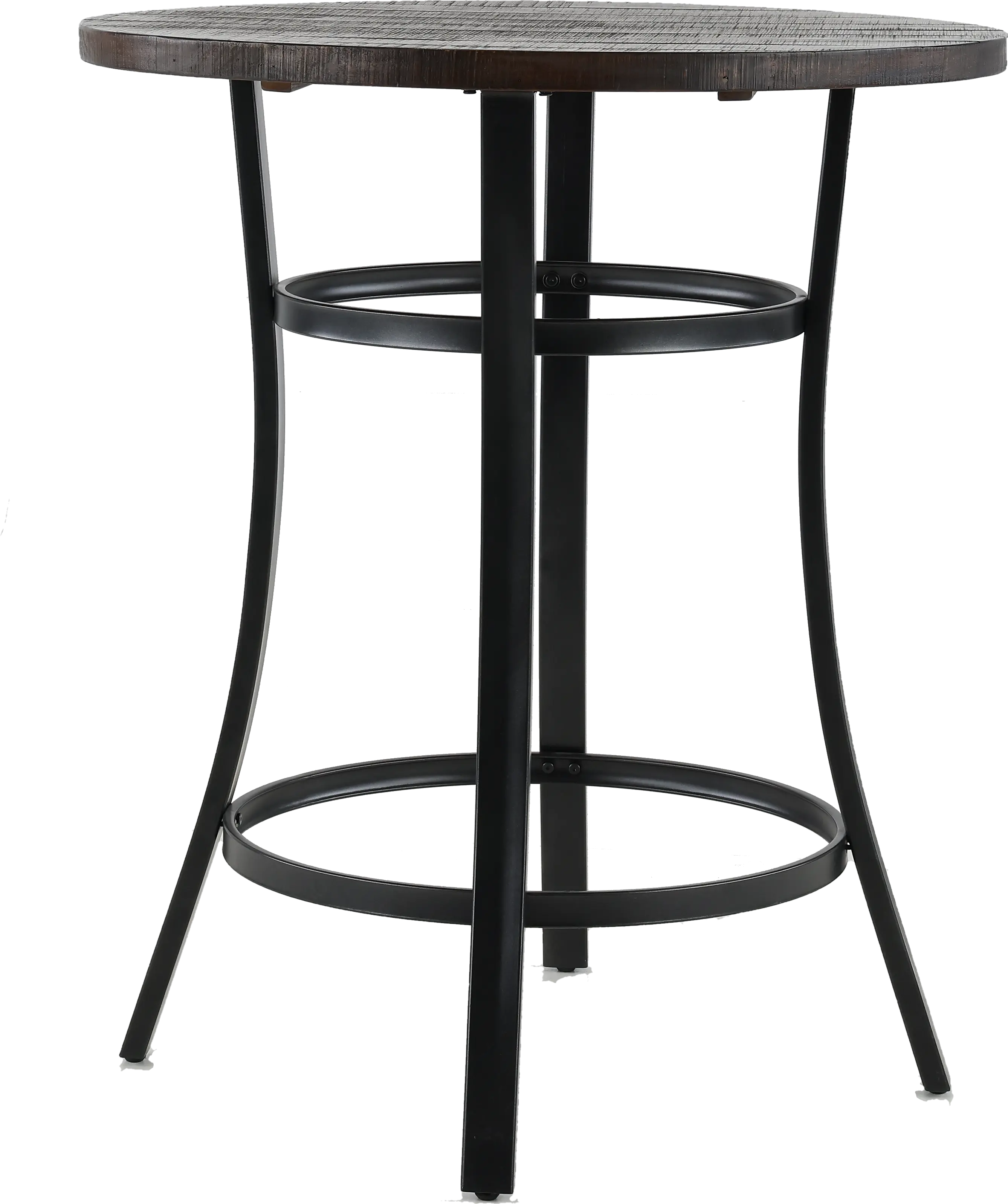 Barrel Dark Brown 42 Inch Pub Table-5