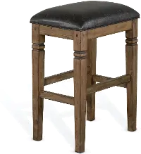 Doe Valley Rustic Brown Upholstered Bar Stool
