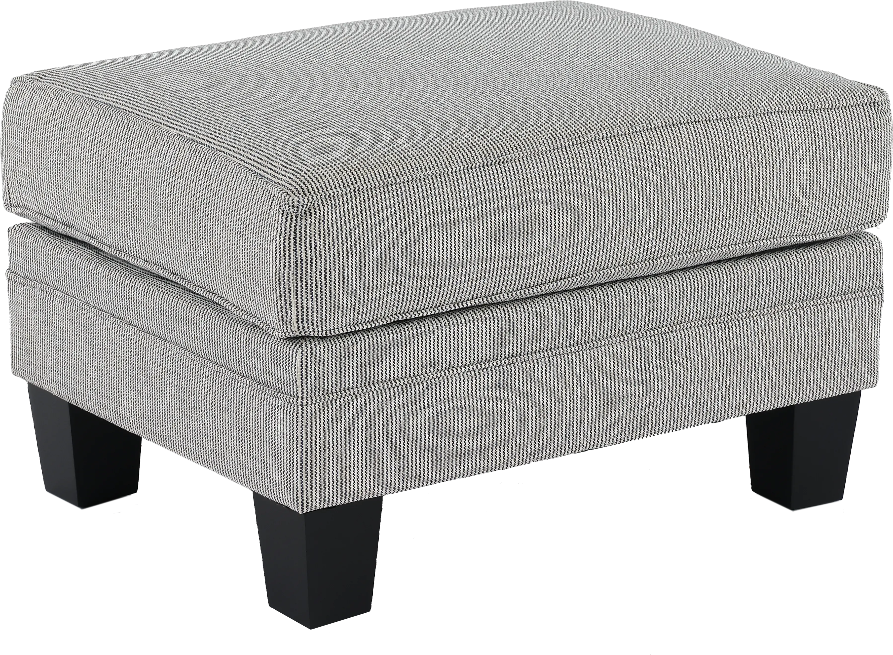 SBAOTT Santa Barbara Blue and Cream Striped Ottoman-1
