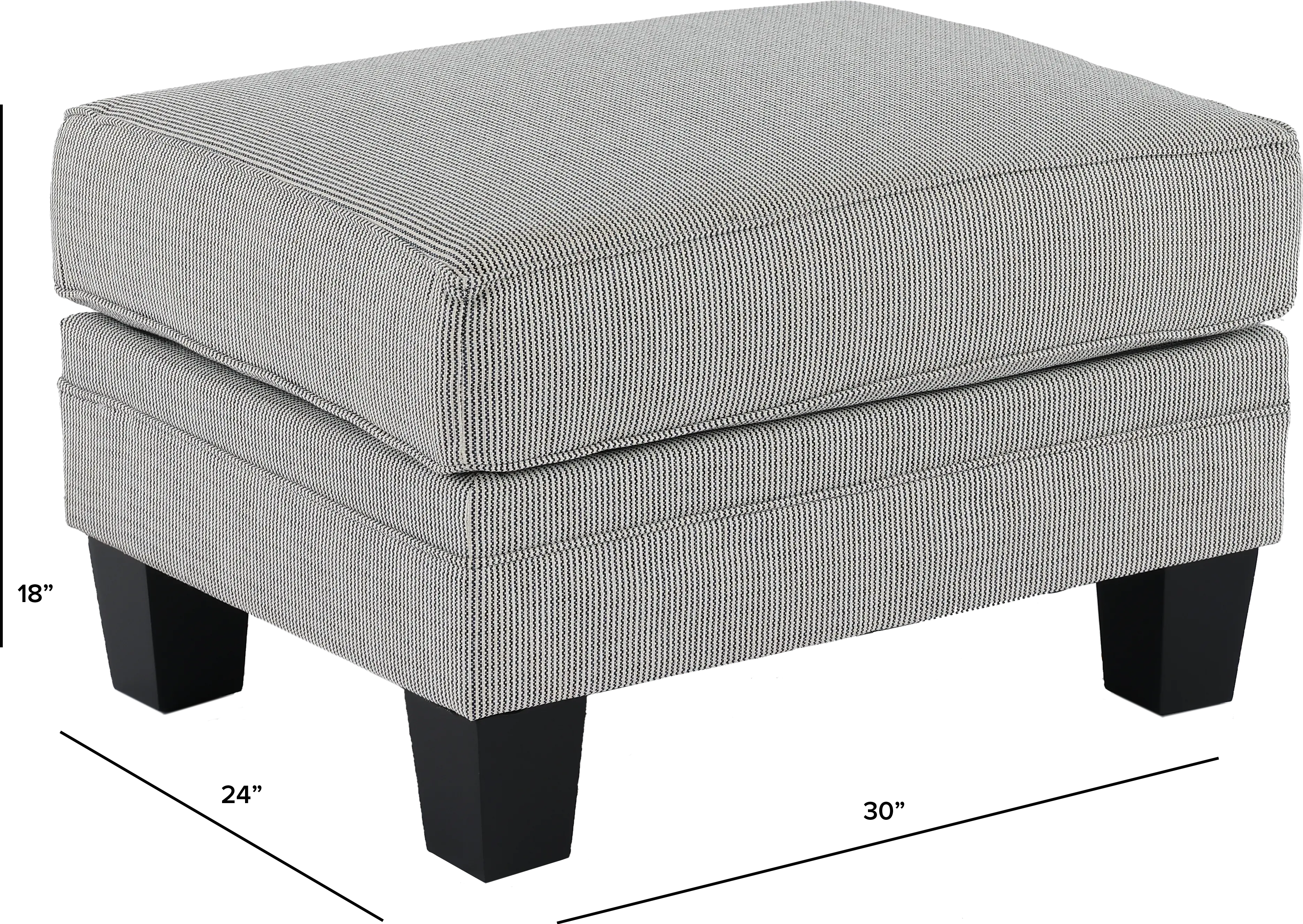 SBAOTT Santa Barbara Blue and Cream Striped Ottoman-3