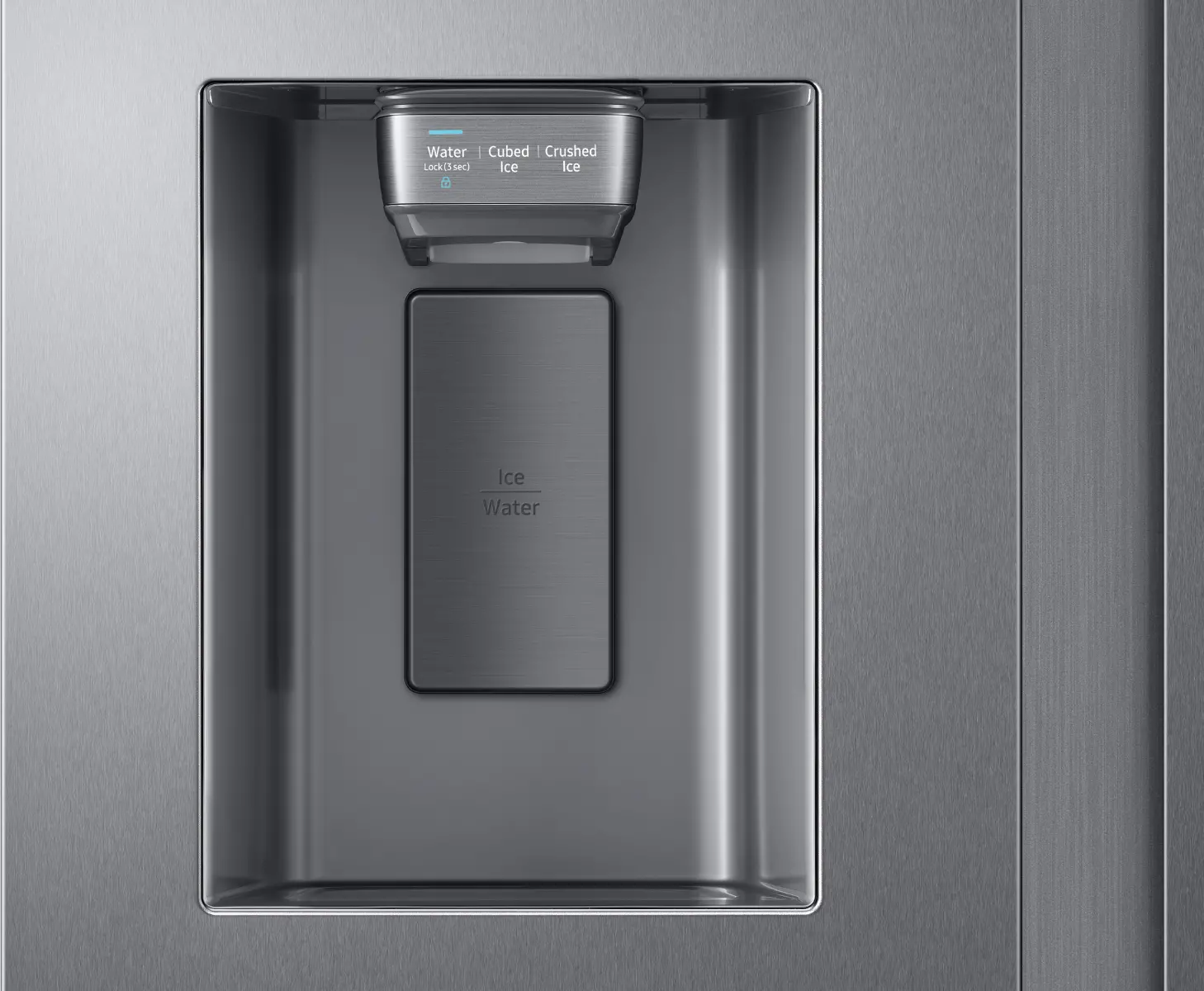 RS22T5201SR Samsung 22 cu ft Side by Side Refrigerator - Counter Depth Stainless Steel-2