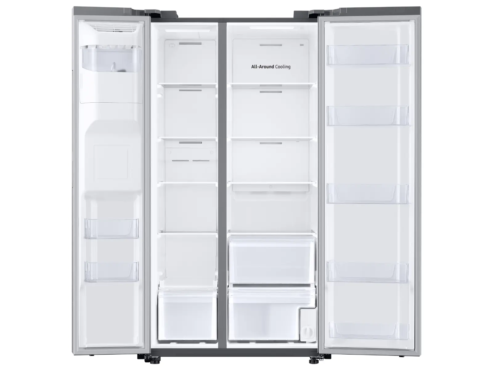 RS22T5201SR Samsung 22 cu ft Side by Side Refrigerator - Counter Depth Stainless Steel-6