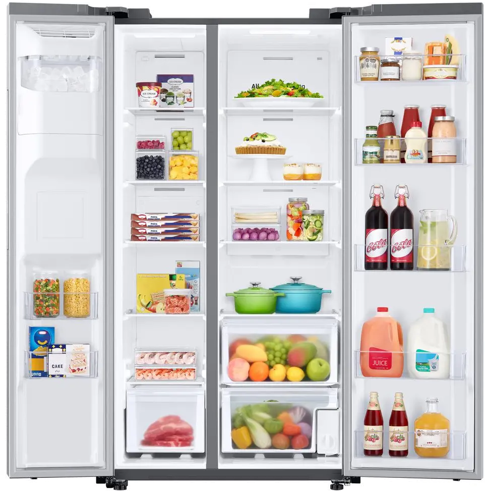RS27T5200SR Samsung 27.4 cu ft Side by Side Refrigerator - Stainless Steel-1