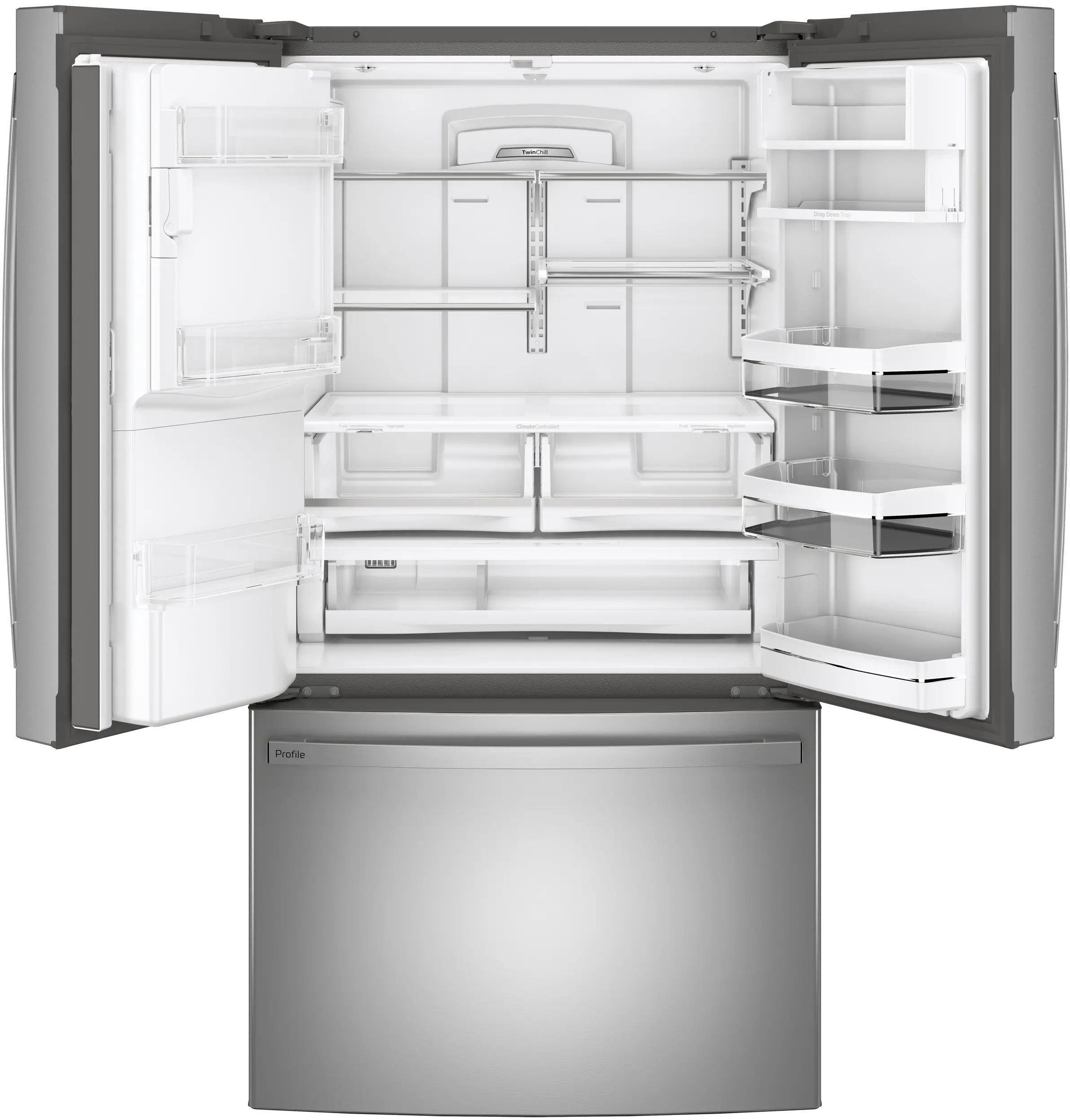 PFE28KYNFS GE Profile 27.8 cu ft French Door Refrigerator - Stainless Steel-4