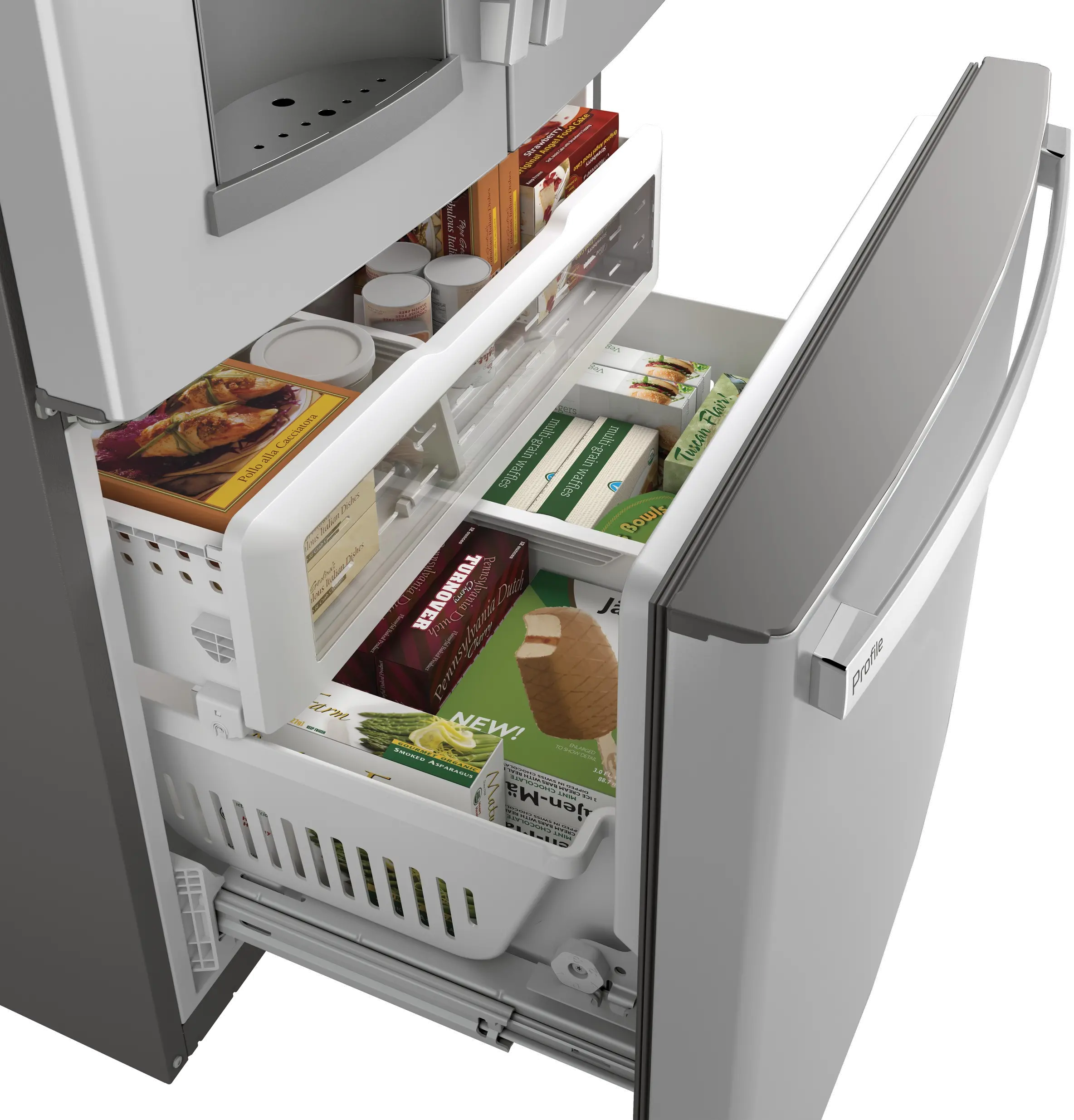 PFE28KYNFS GE Profile 27.8 cu ft French Door Refrigerator - Stainless Steel-5