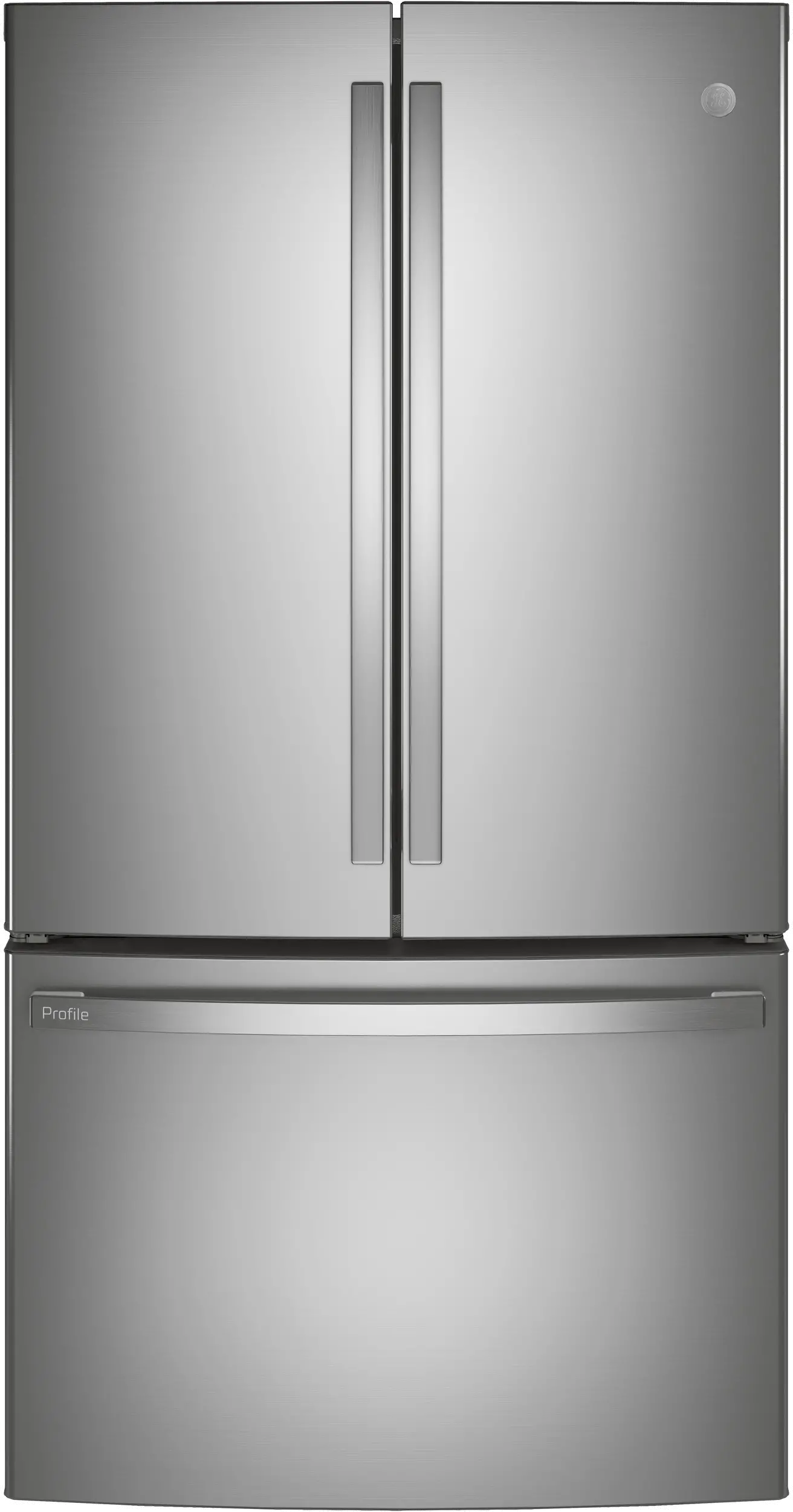 PWE23KYNFS GE Profile 23.1 cu ft French Door Refrigerator - Counter Depth Stainless Steel-2
